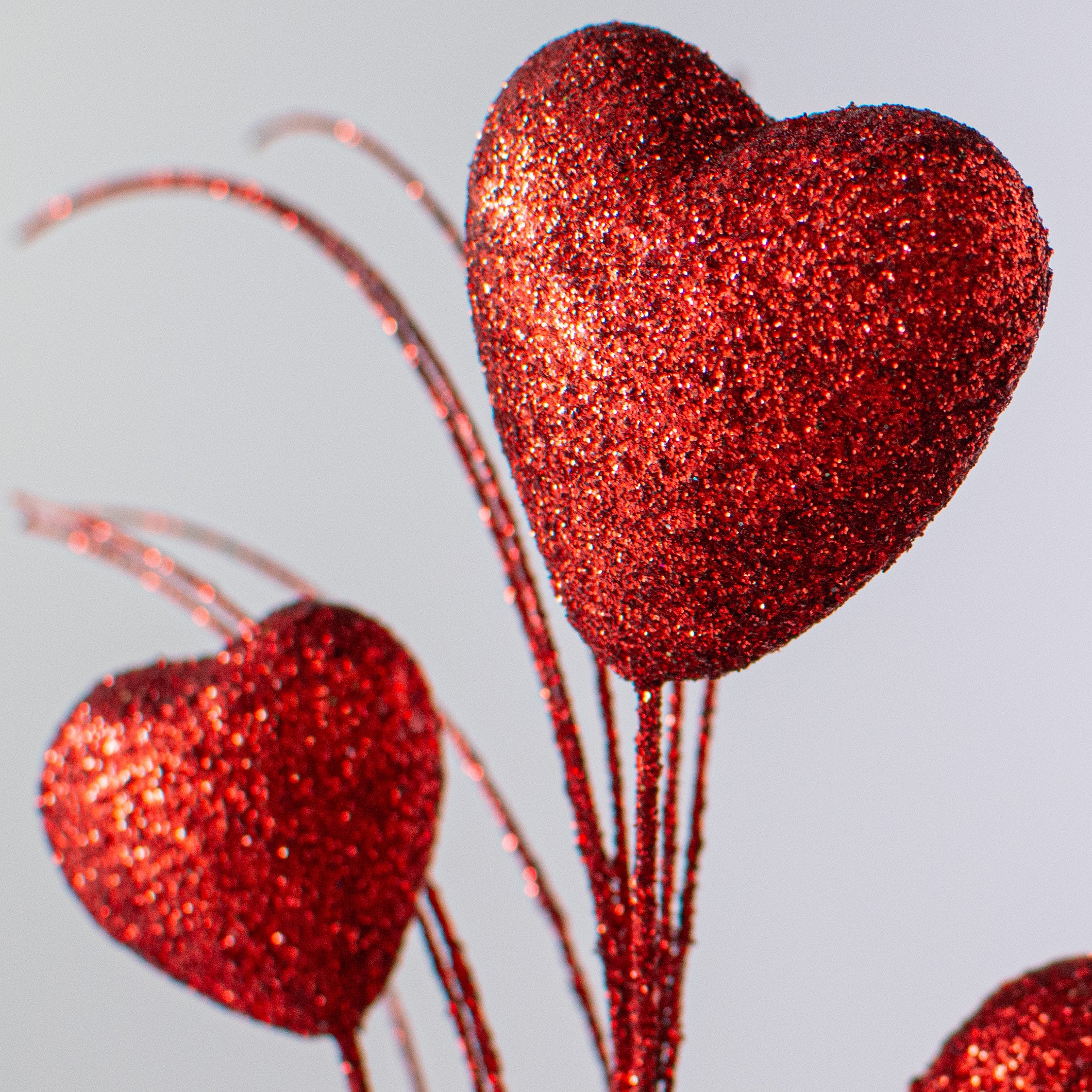 14" Puffed Heart Spray: Red Lifestyle Photo