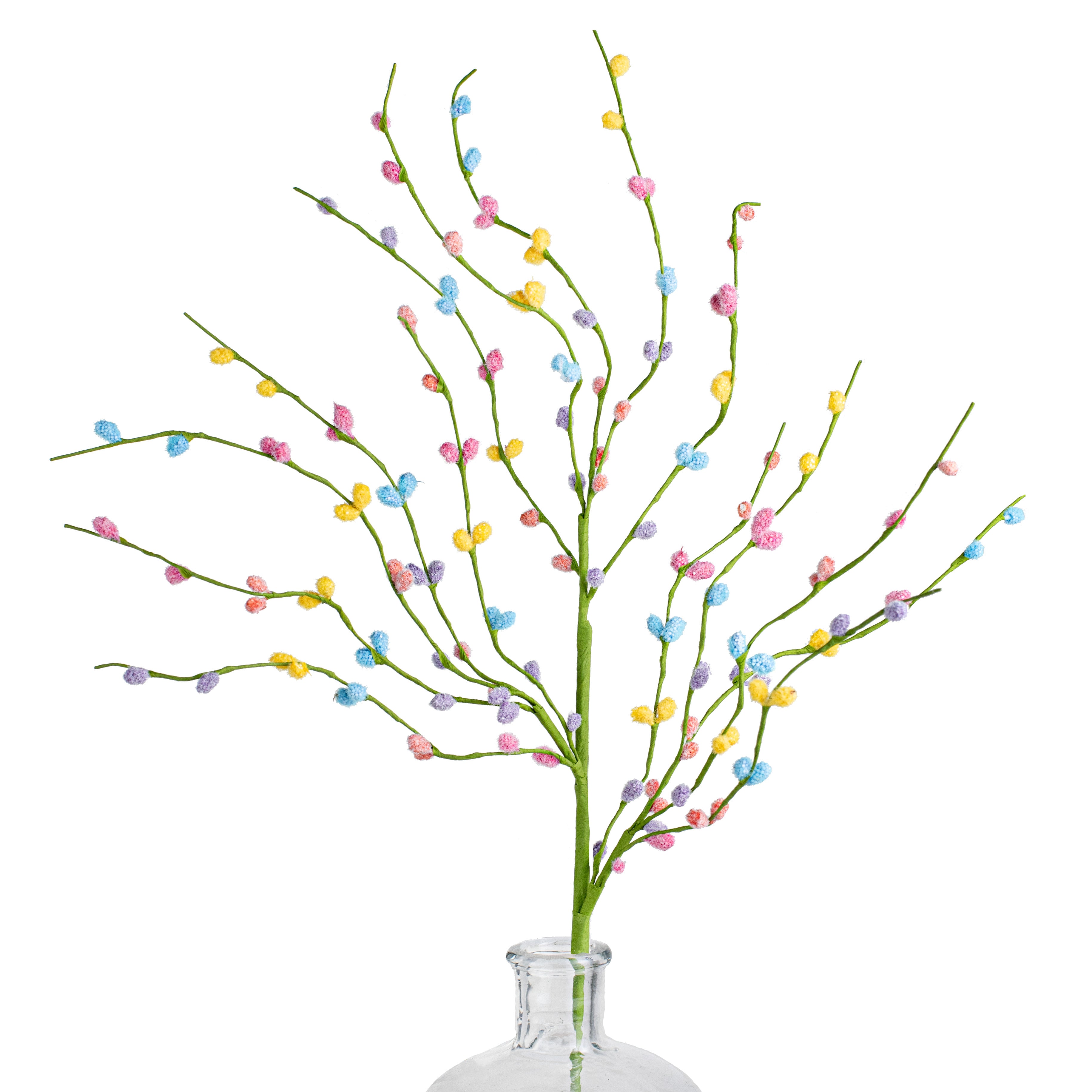 29" Pussy Willow Spray: Spring Multicolor Item Number: HE4120