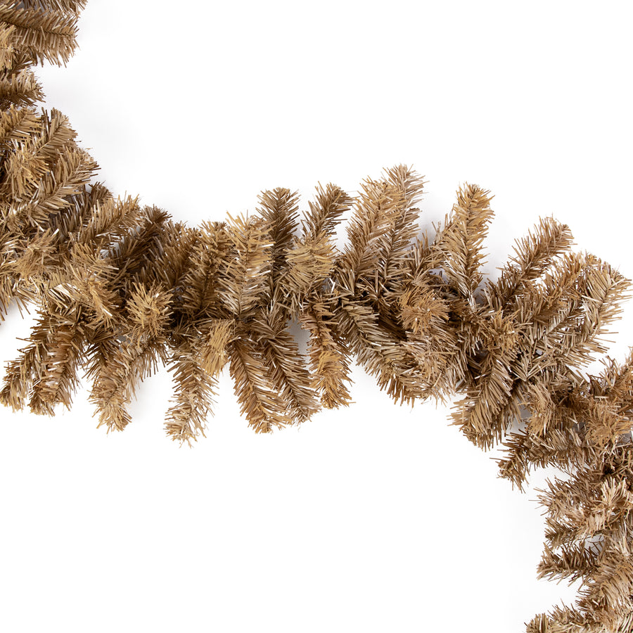9' PVC Pine Garland: Burlap Tan (201 Tips) Item Number: XX9646W4