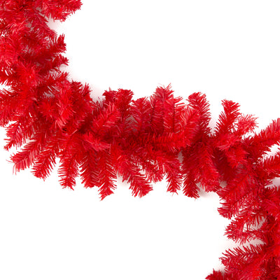 9' PVC Pine Garland: Red (201 Tips) Item Number: XX964624