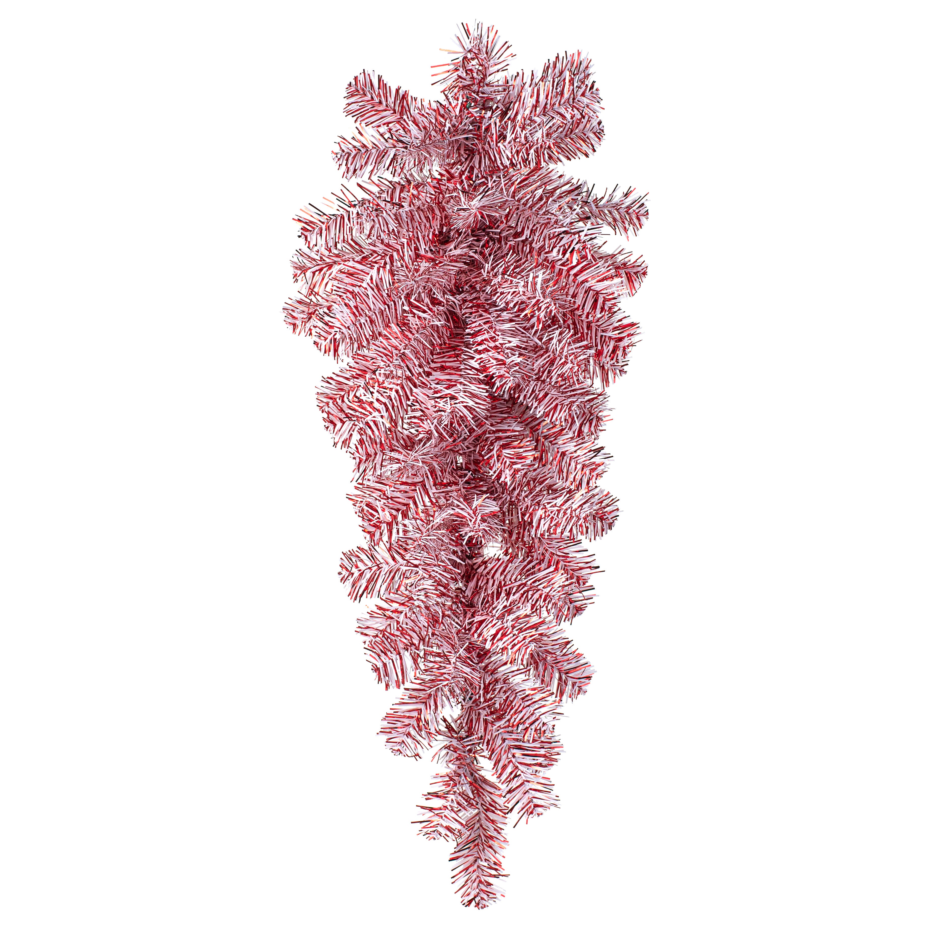 32" PVC Pine Teardrop: Red & White Item Number: 85630TE32