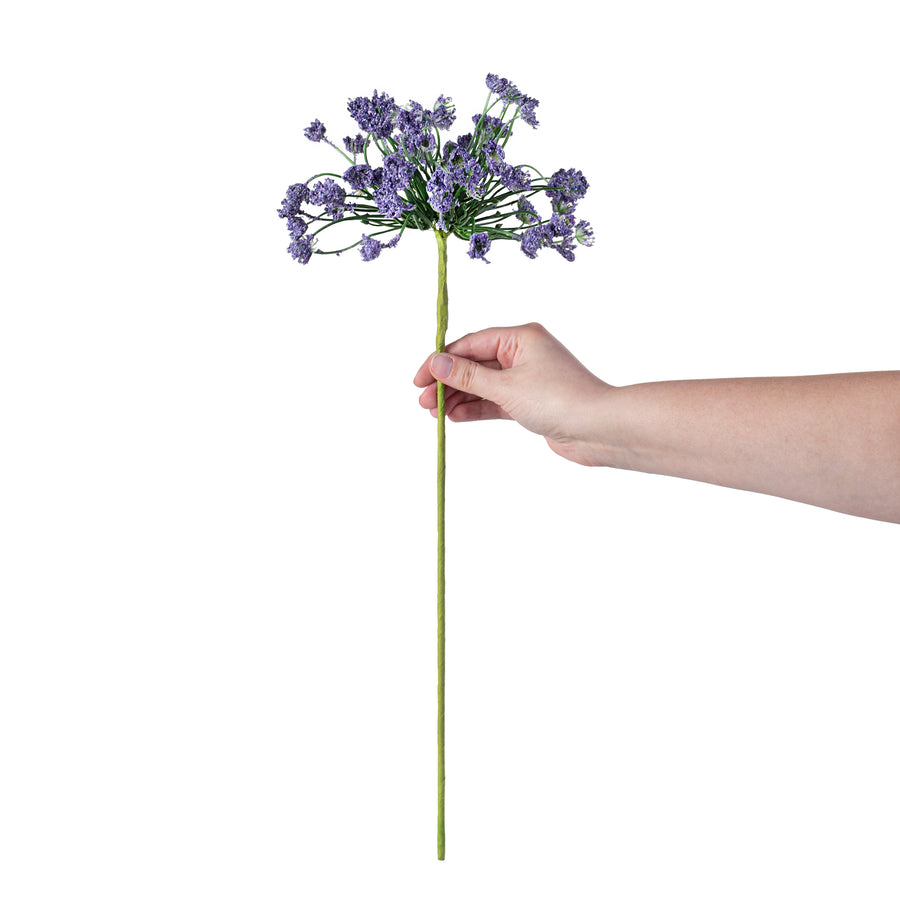 21" Queen Ann Heather Blossom Stem: Purple detail photo 3