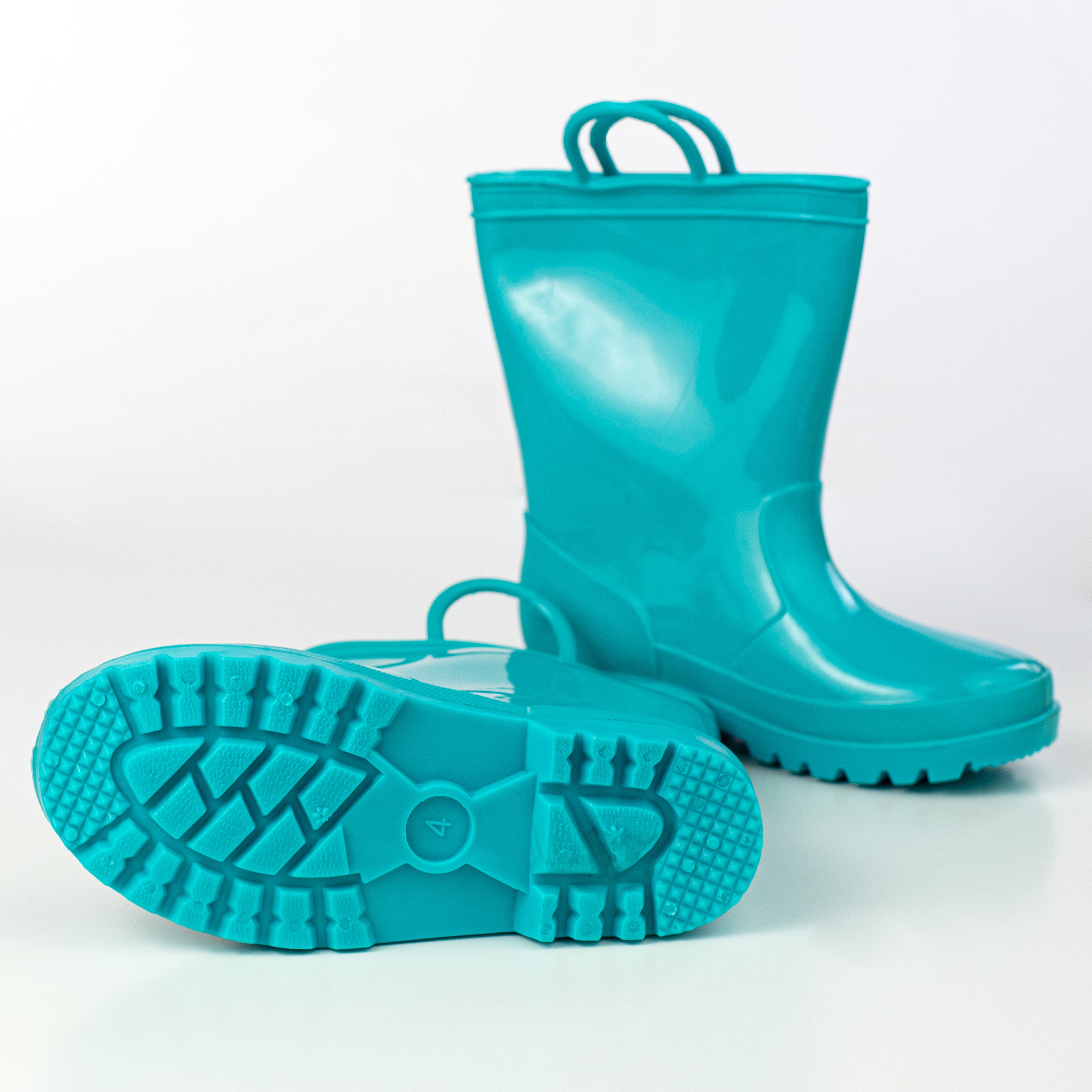 Rain Boot Planters: Turquoise (Pair) detail photo 5