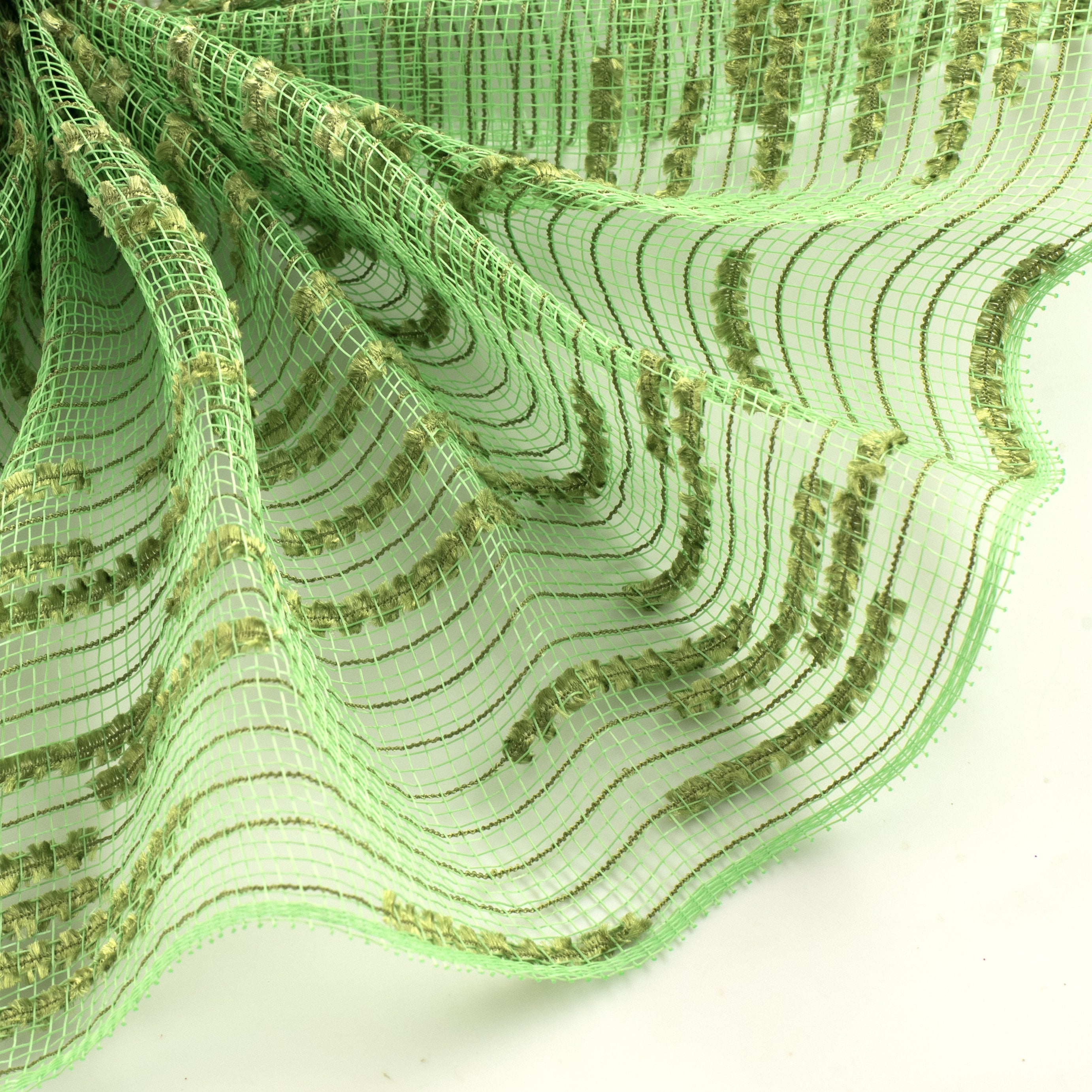 10" Random Double Drift Mesh: Lime Green Lifestyle Photo