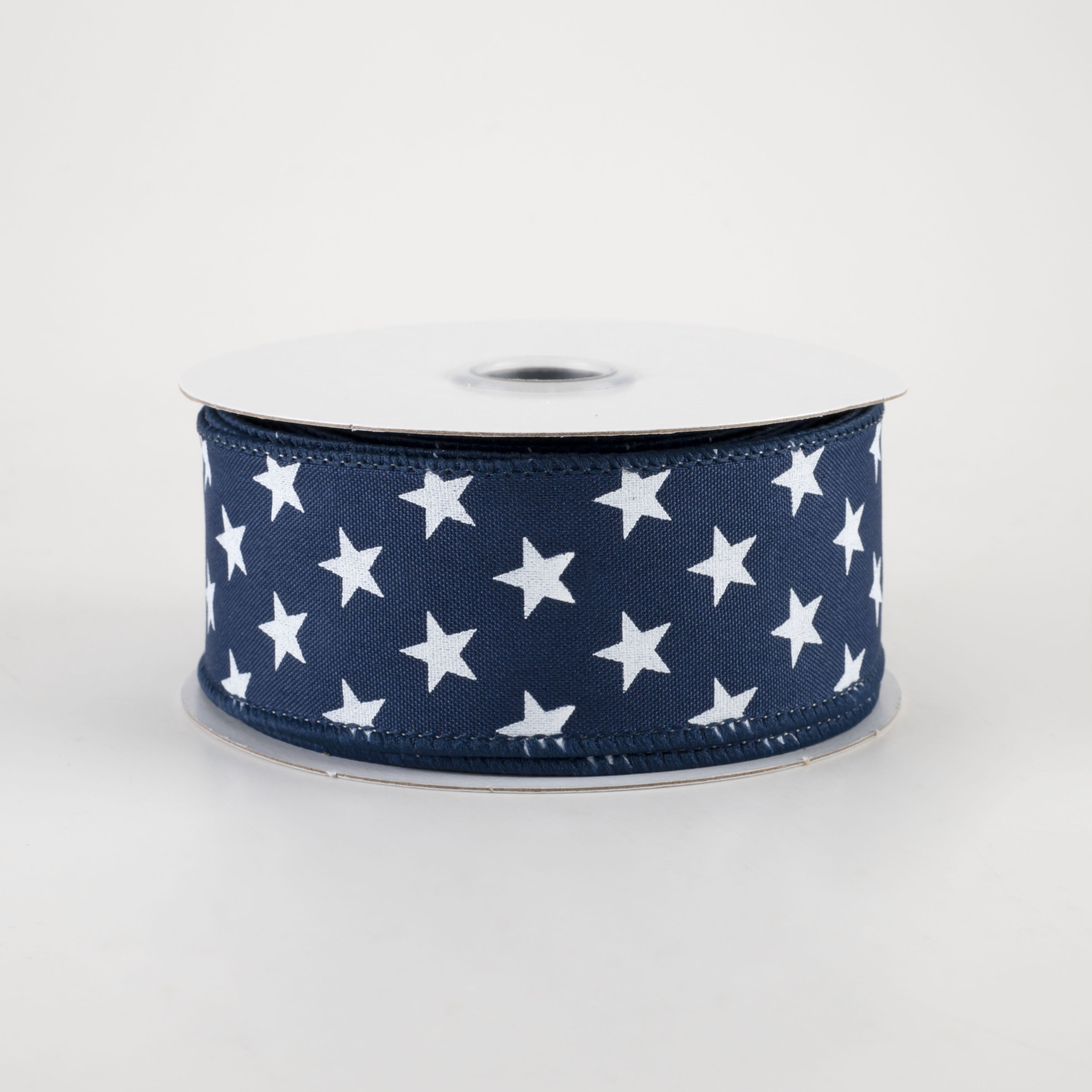 1.5" Random Star Ribbon: Navy Blue (10 Yards)