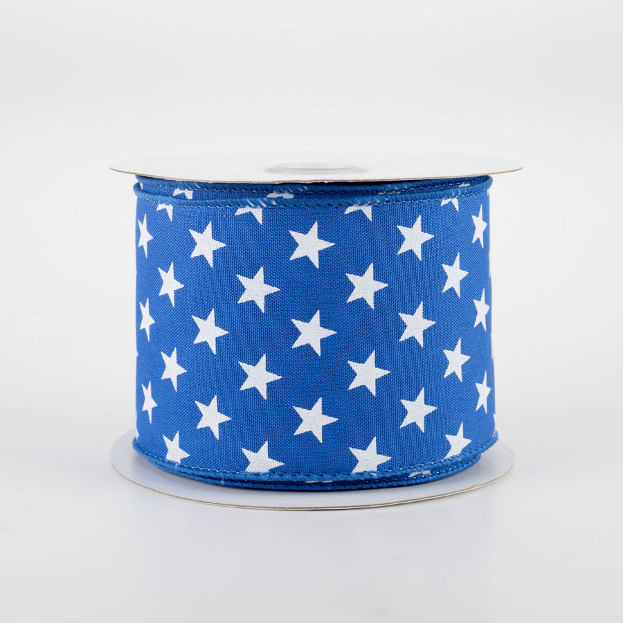 2.5" Random Star Ribbon: Royal Blue (10 Yards)
