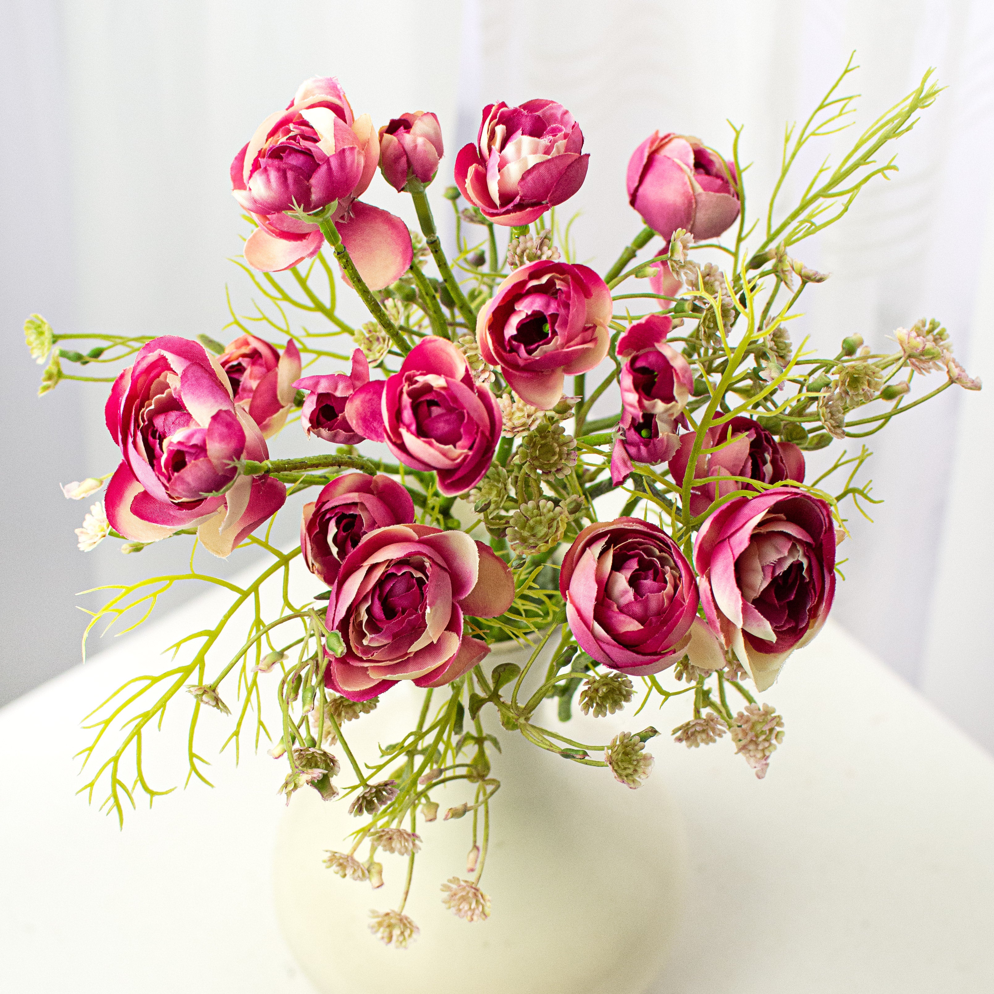 14" Ranunculus Bundle: Fuchsia Item Number: 2220074FU