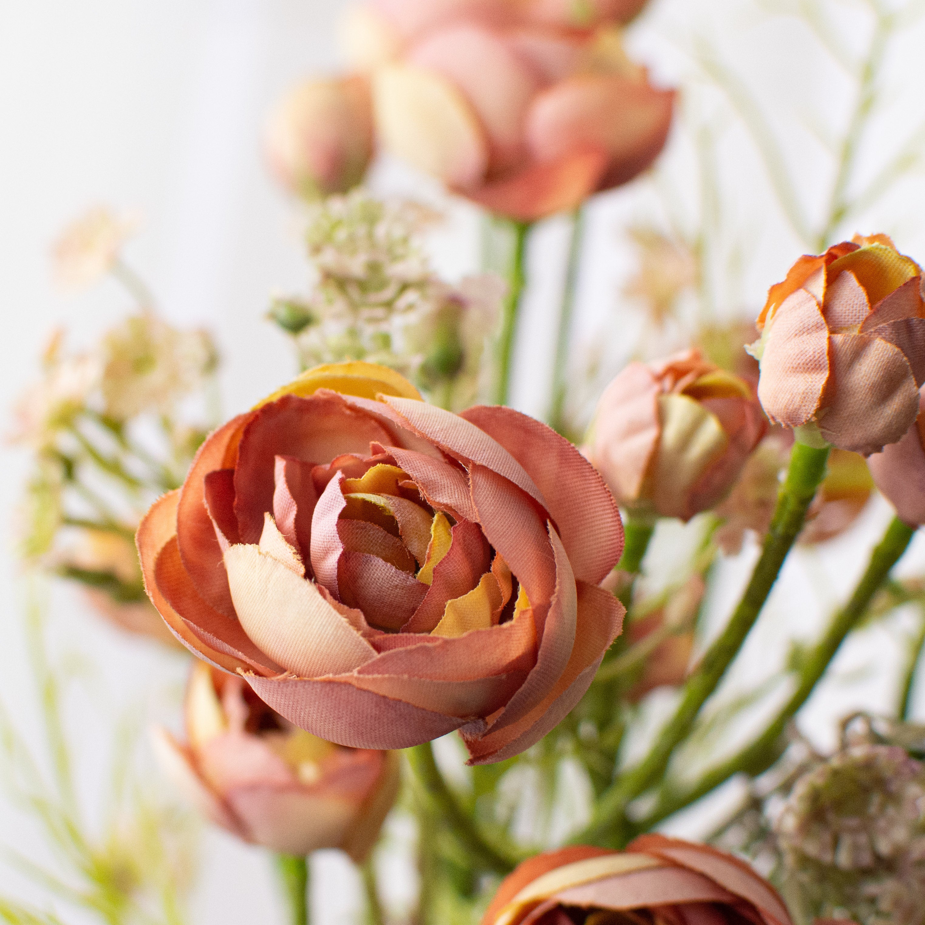 14" Ranunculus Bundle: Mauve Beige Lifestyle Photo