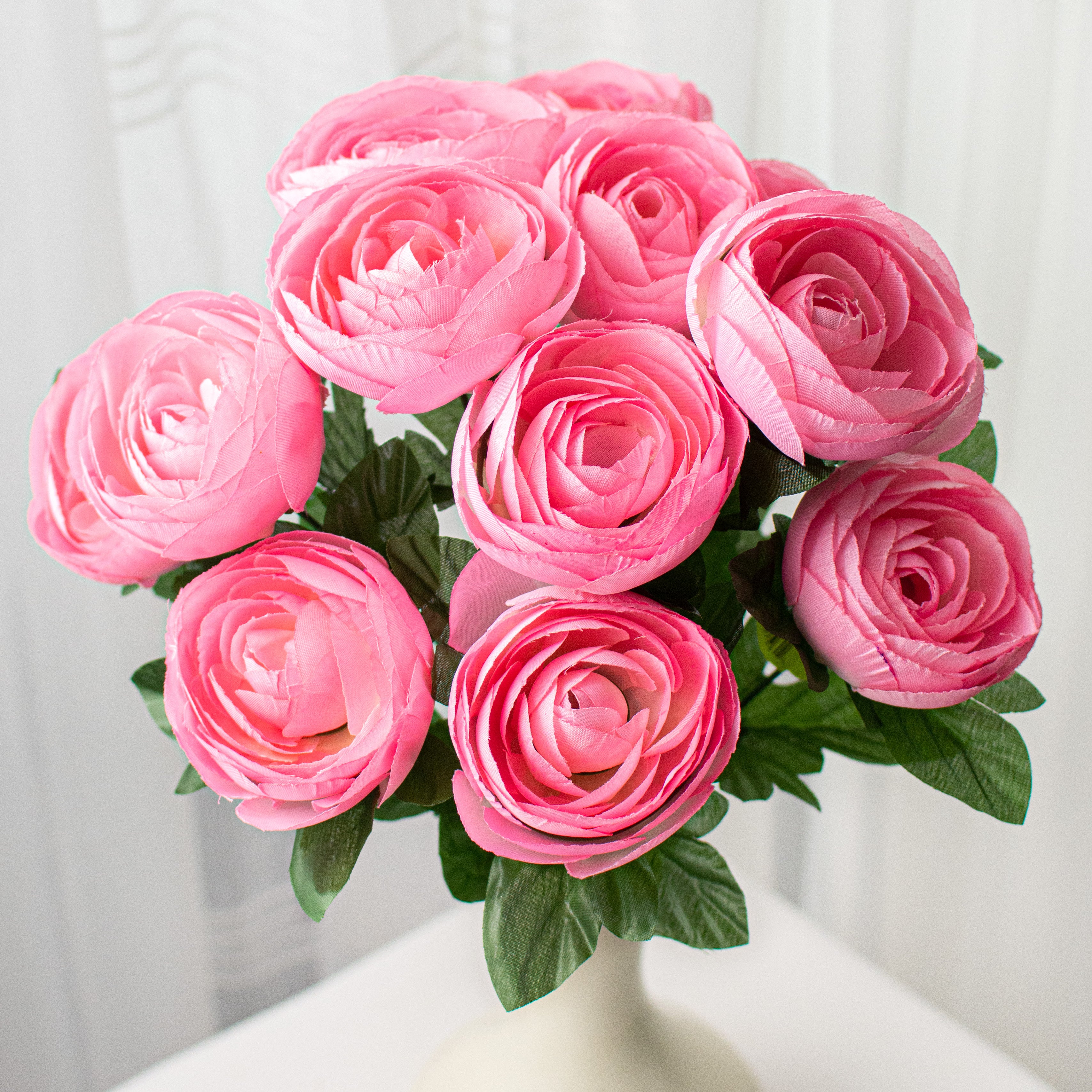 20" Ranunculus Bush: Pink (12 Stem) Item Number: 63329PK