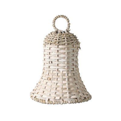 9" Rattan Liberty Bell: White Item Number: M30880