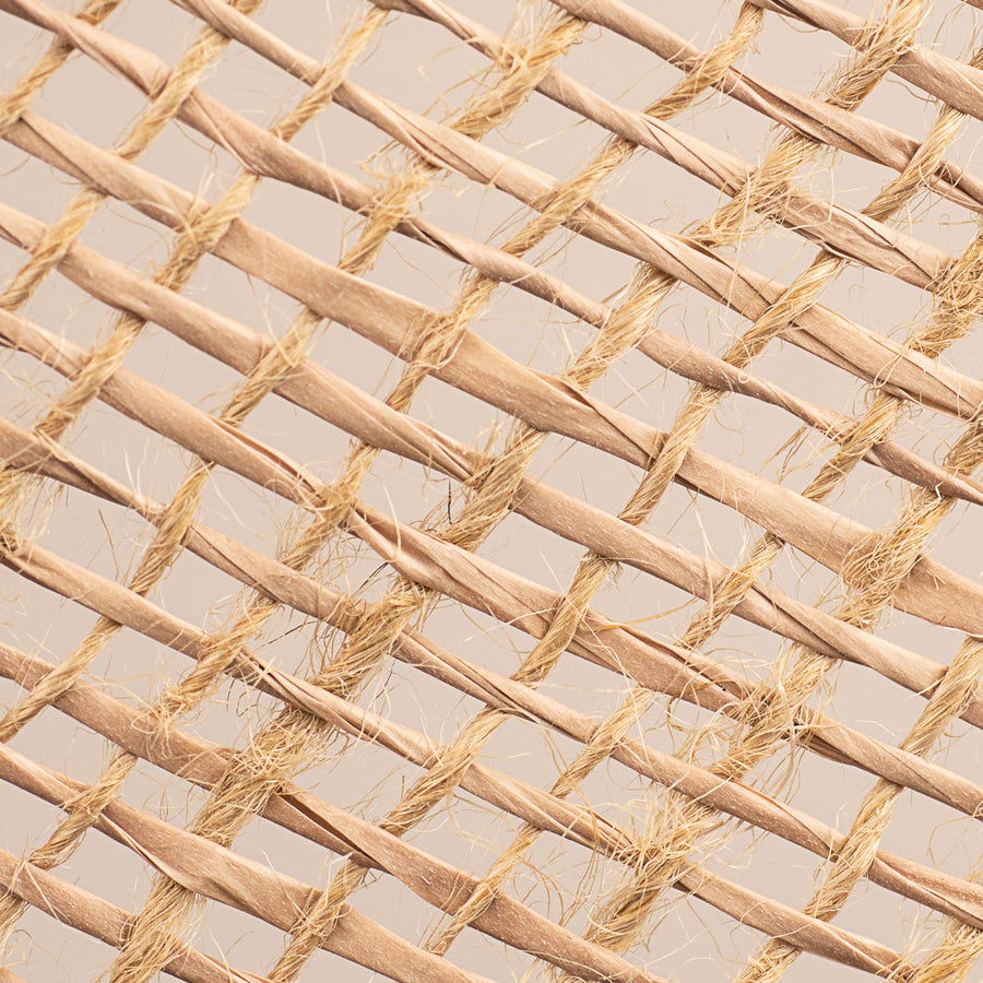 10" Poly Burlap & Jute Mesh: Natural