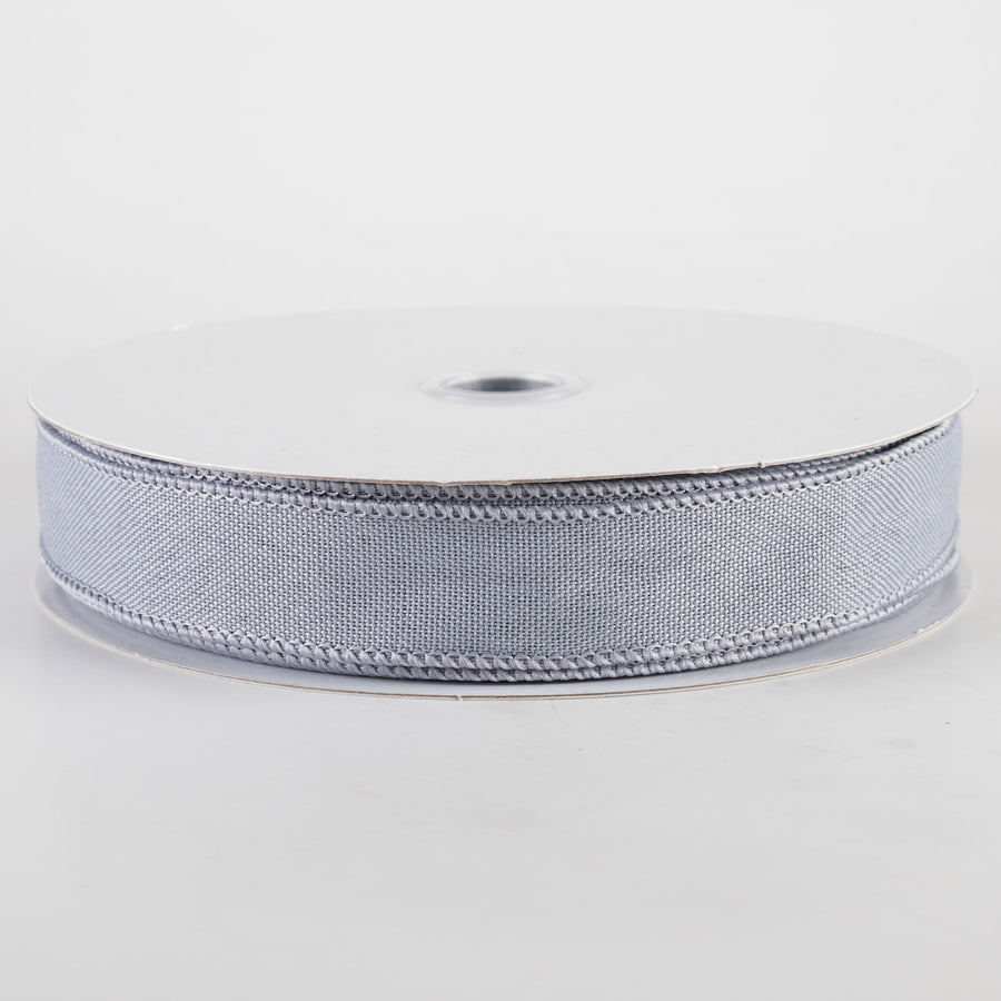7/8" Value Faux Burlap Ribbon: Grey (25 Yards)