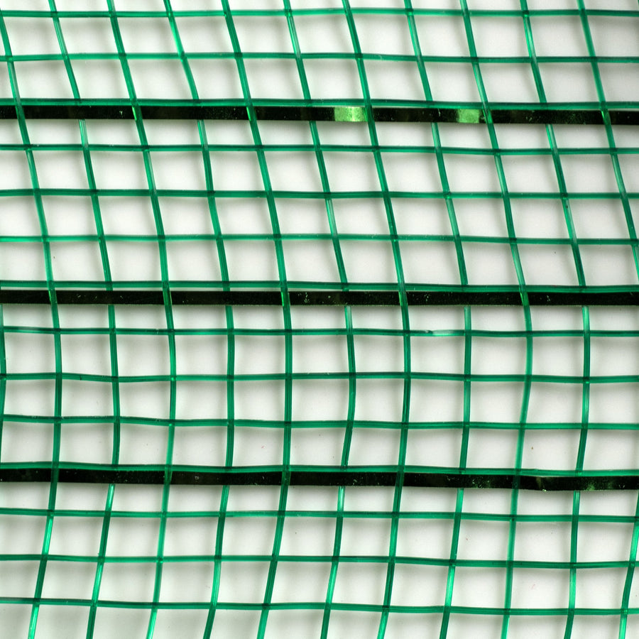 21" Poly Deco Mesh: Metallic Emerald Green