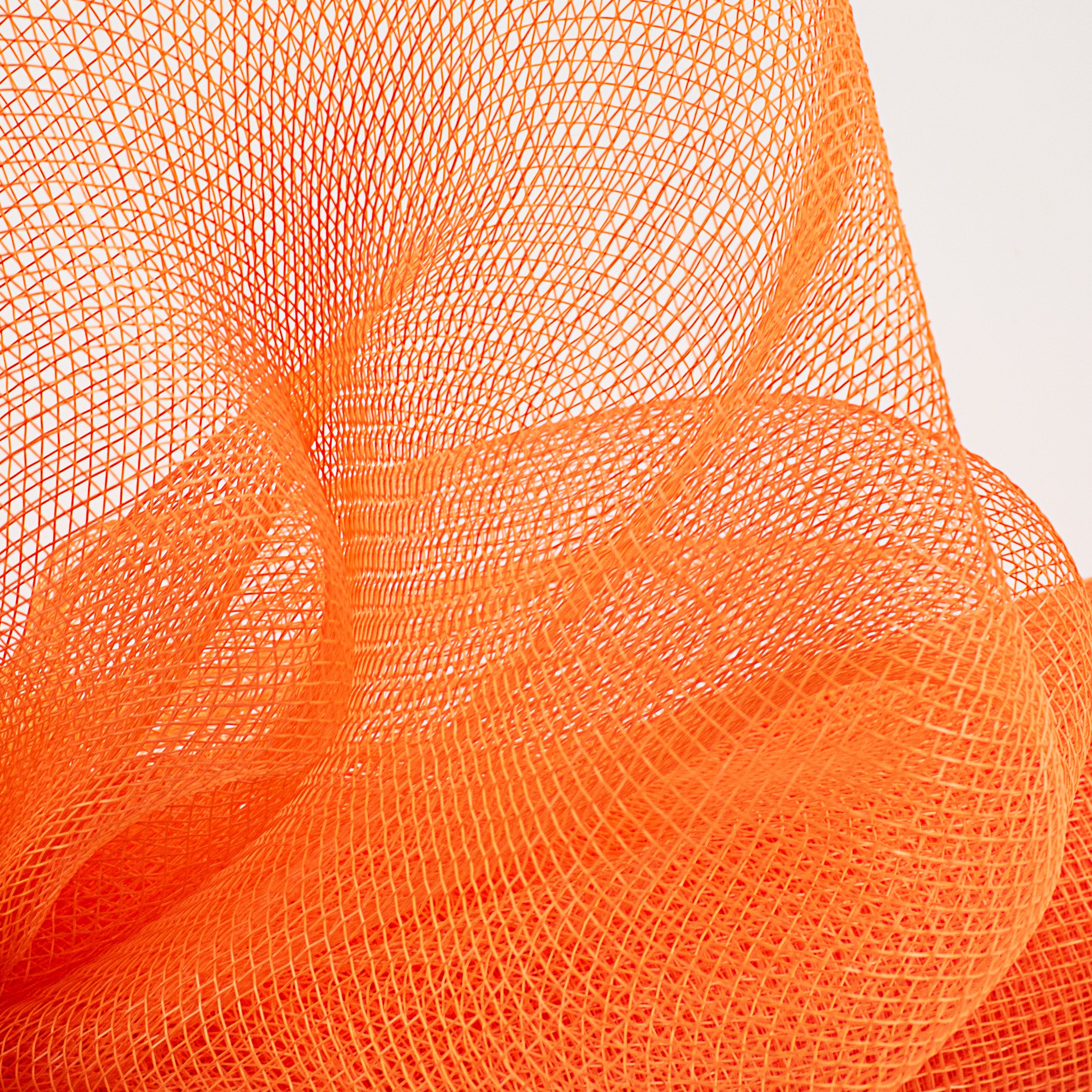 21" Poly Deco Mesh: Orange