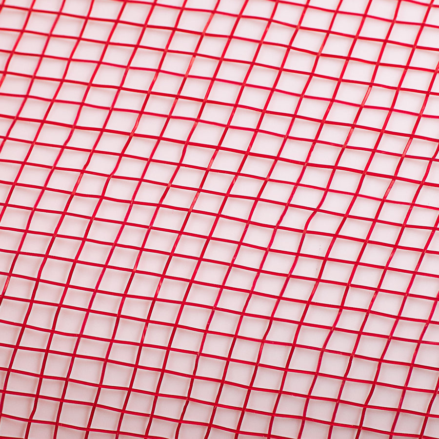 21" Poly Deco Mesh: Red