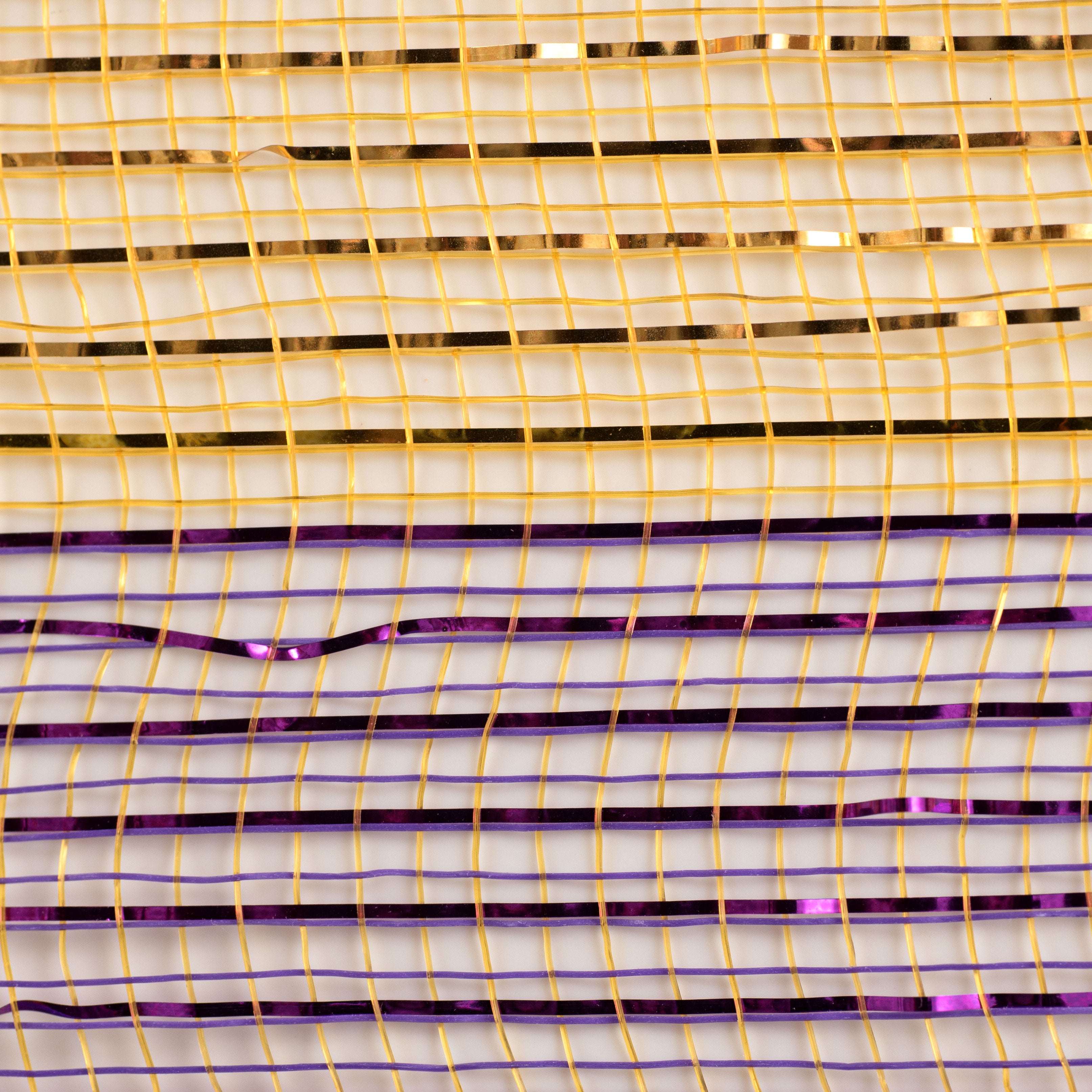 21" Poly Deco Mesh: Mardi Gras Bold