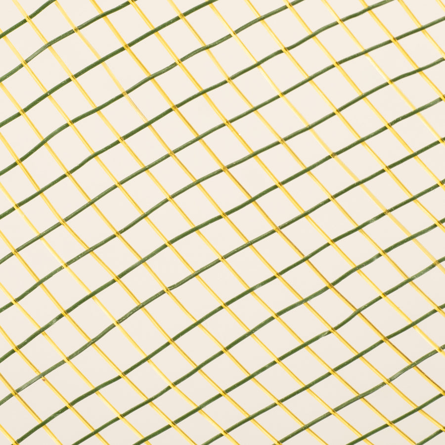 10" Poly Deco Mesh: 2-Tone Moss Green/Gold