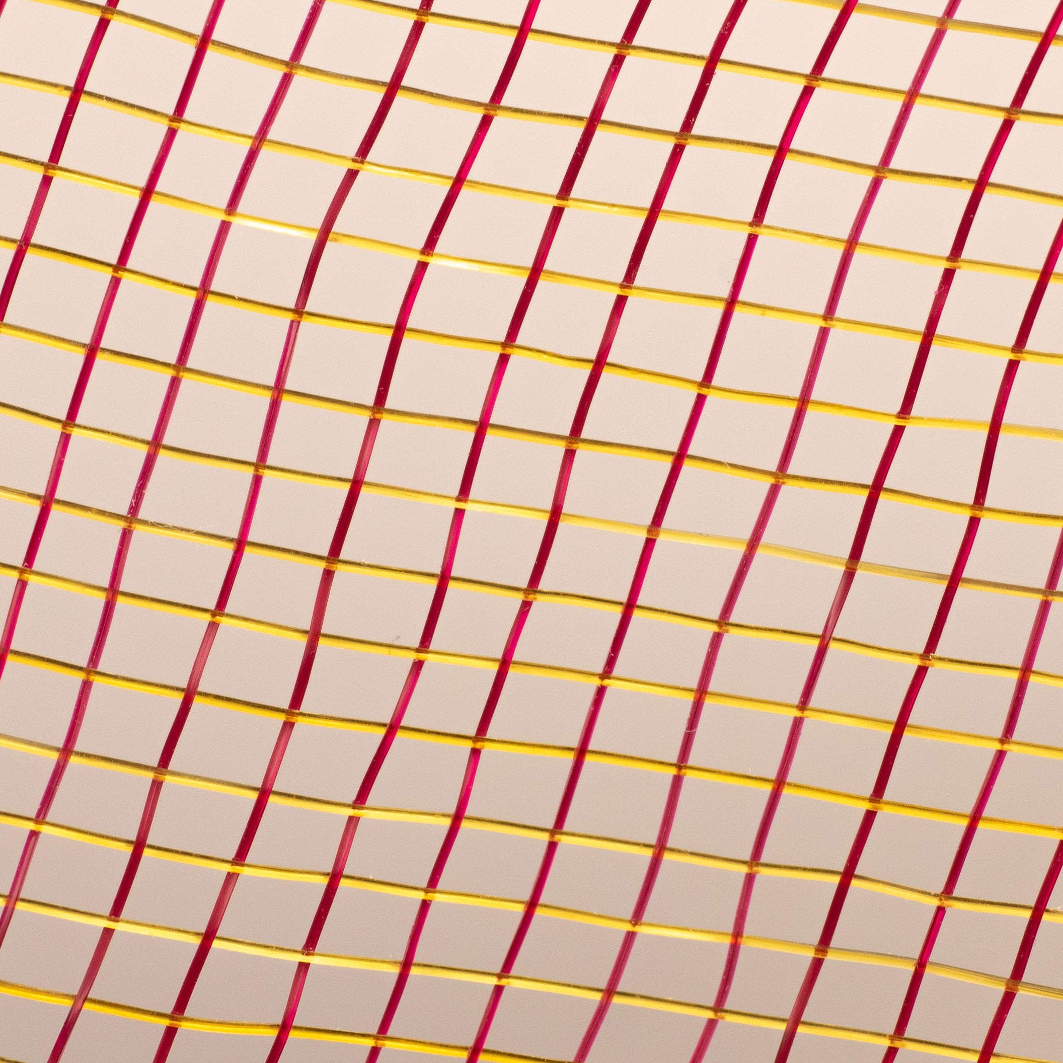 10" Poly Deco Mesh: 2-Tone Burgundy/Gold