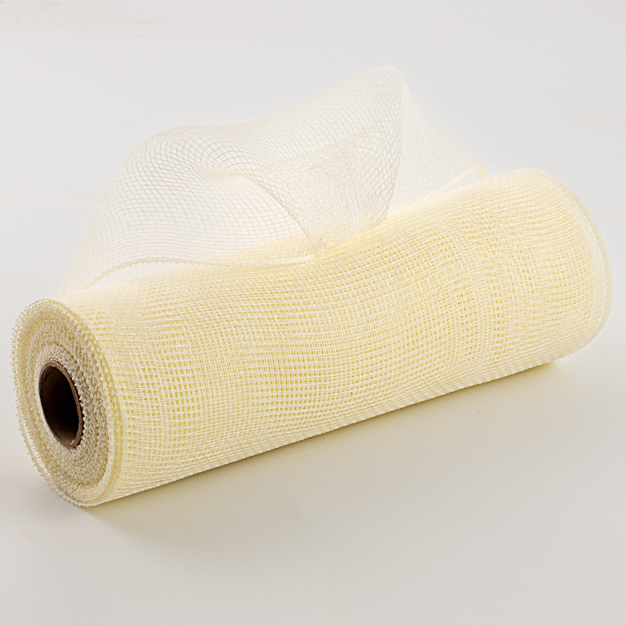 10" Poly Deco Mesh: 2-Tone Cream/White