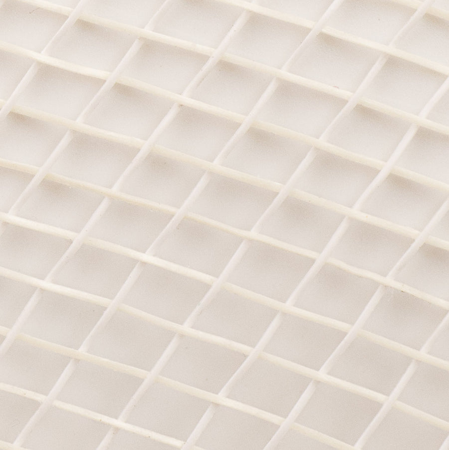 10" Poly Deco Mesh: 2-Tone Cream/White