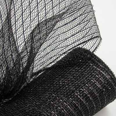 10" Poly Deco Mesh: Metallic Black