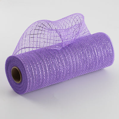 10" Poly Deco Mesh: Metallic Lavender