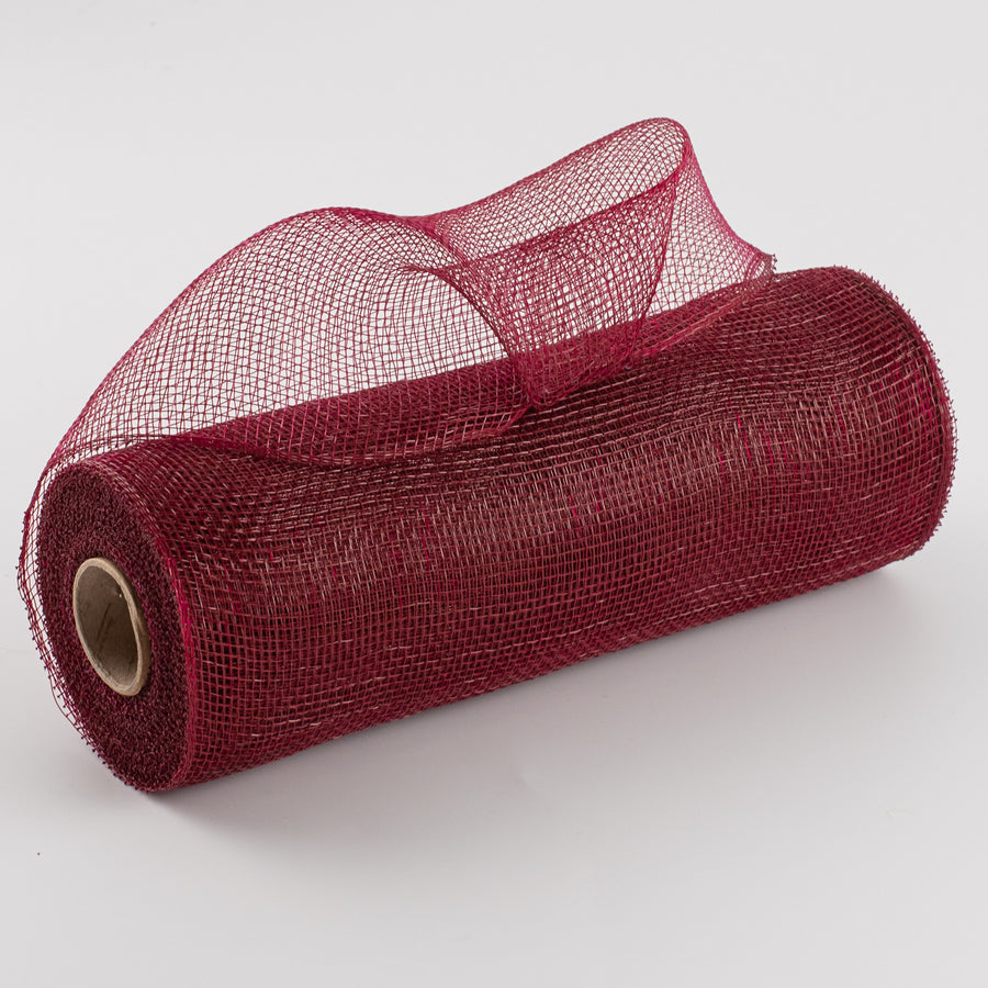 10" Poly Deco Mesh: Burgundy