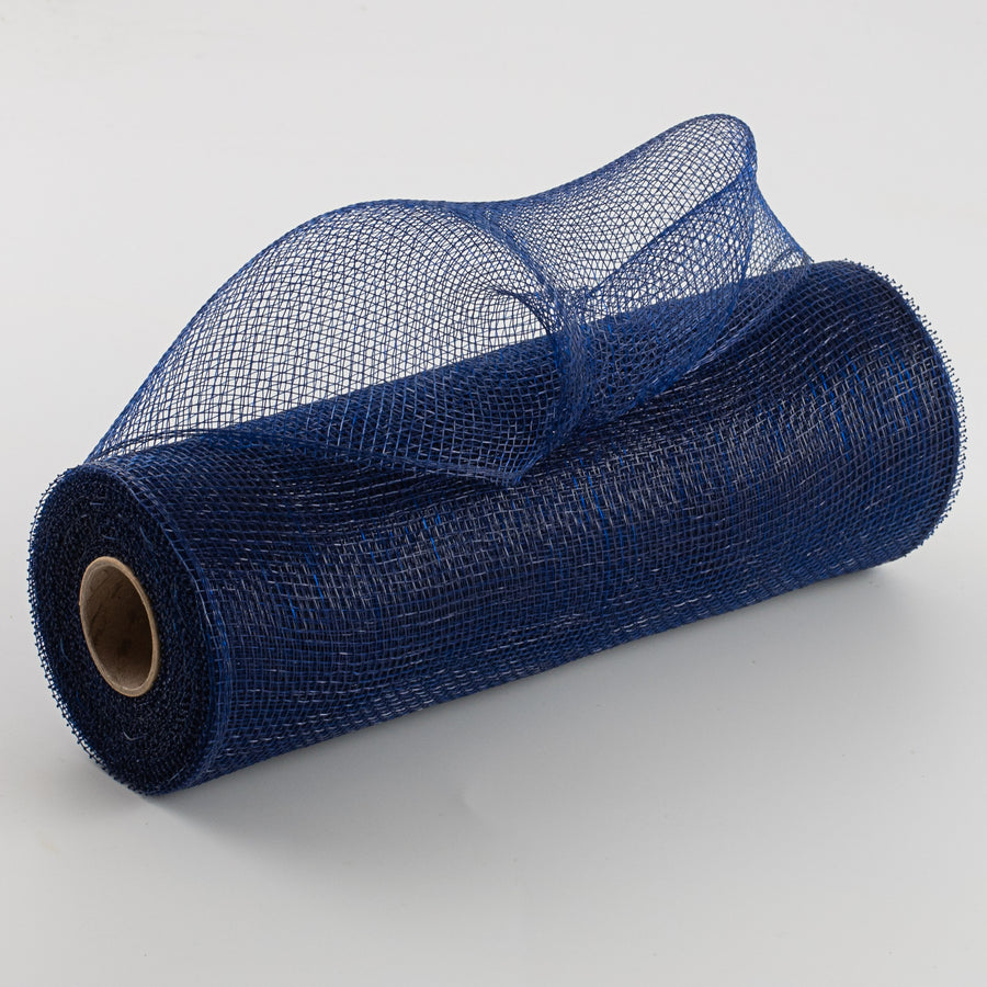 10" Poly Deco Mesh: Navy Blue