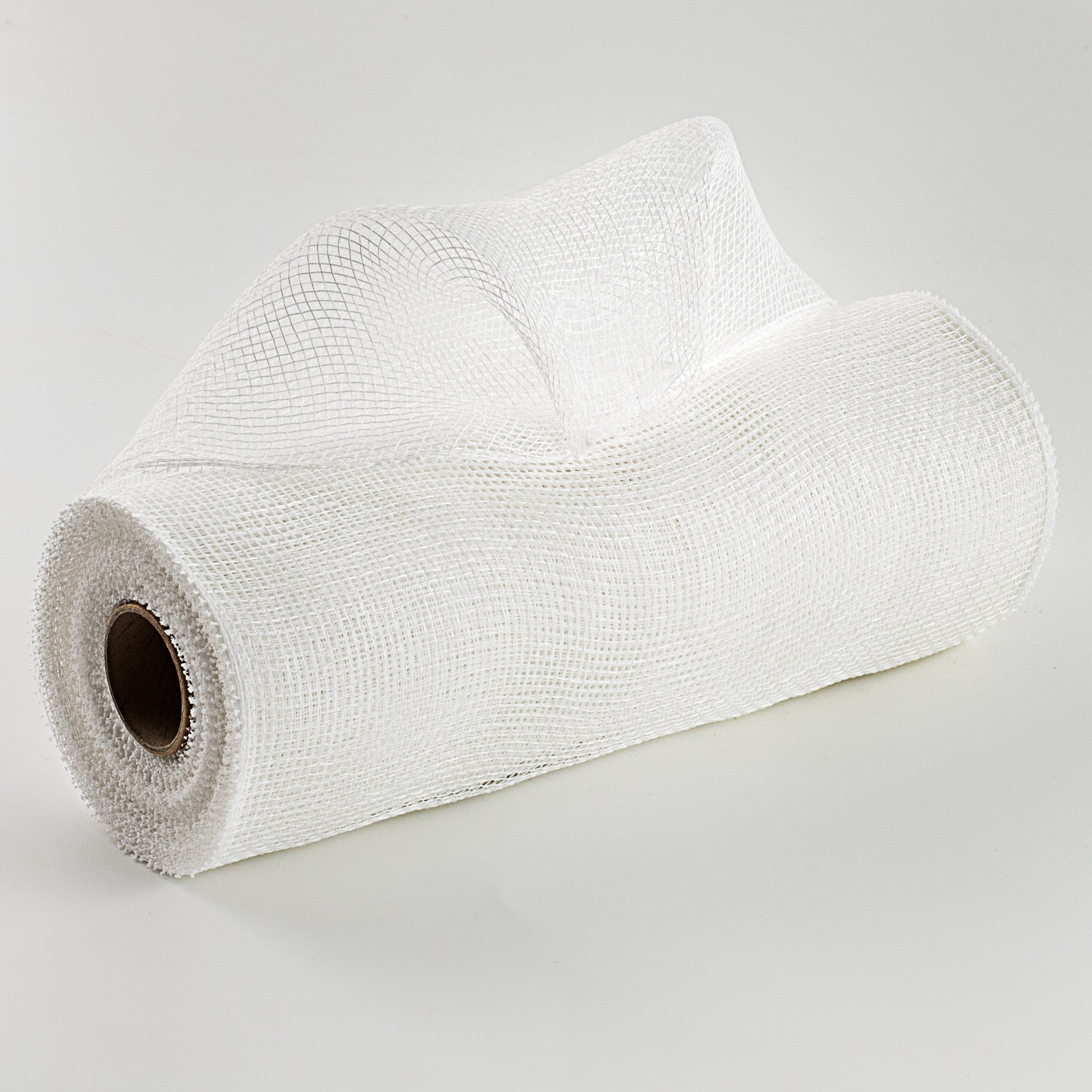 10" Poly Deco Mesh: White