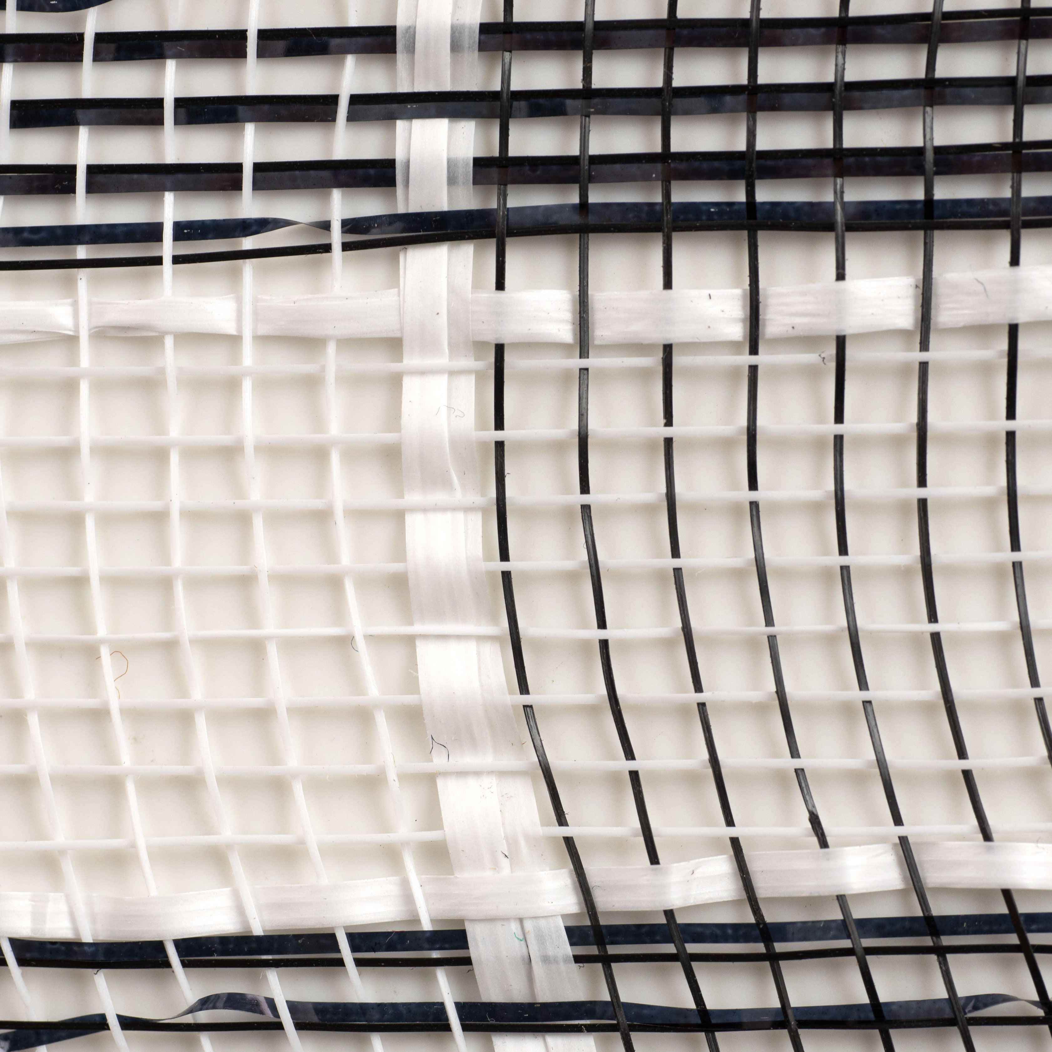 10" Metallic Check Mesh: Black & White (10 Yards)