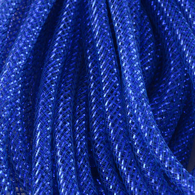 Deco Flex Tubing Ribbon: Metallic Blue (30 Yards)