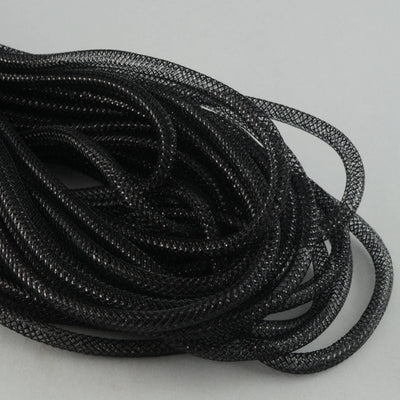 Deco Flex Tubing Ribbon: Metallic Black (30 Yards)