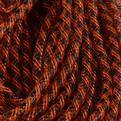 Deco Flex Tubing Ribbon: Striped Orange/Black (30 Yards)