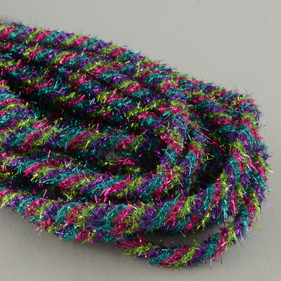 Tinsel Flex Tubing Ribbon: Bright Spring Stripes (20 Yards)