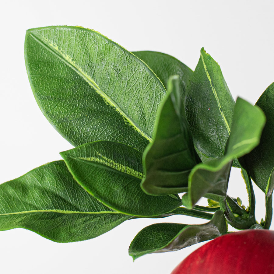 20" Red Apples & Leaves Spray detail photo 4