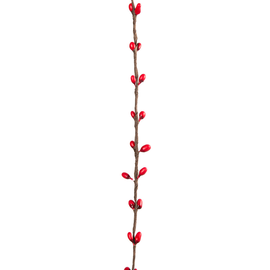 6' Red Pip Berry Wired Garland Item Number: ISB61013