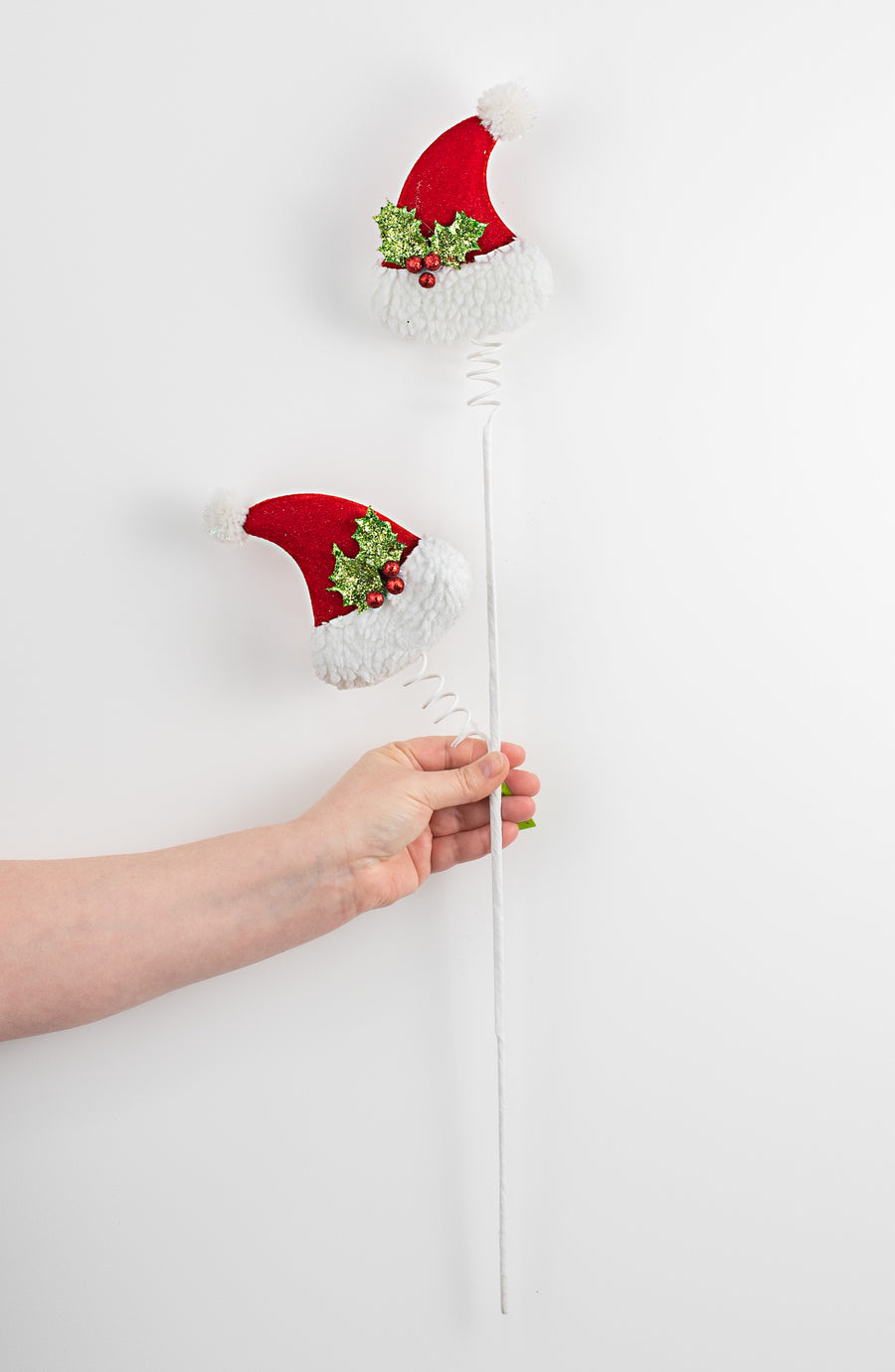 27" Red Santa Hat Spray detail photo 3