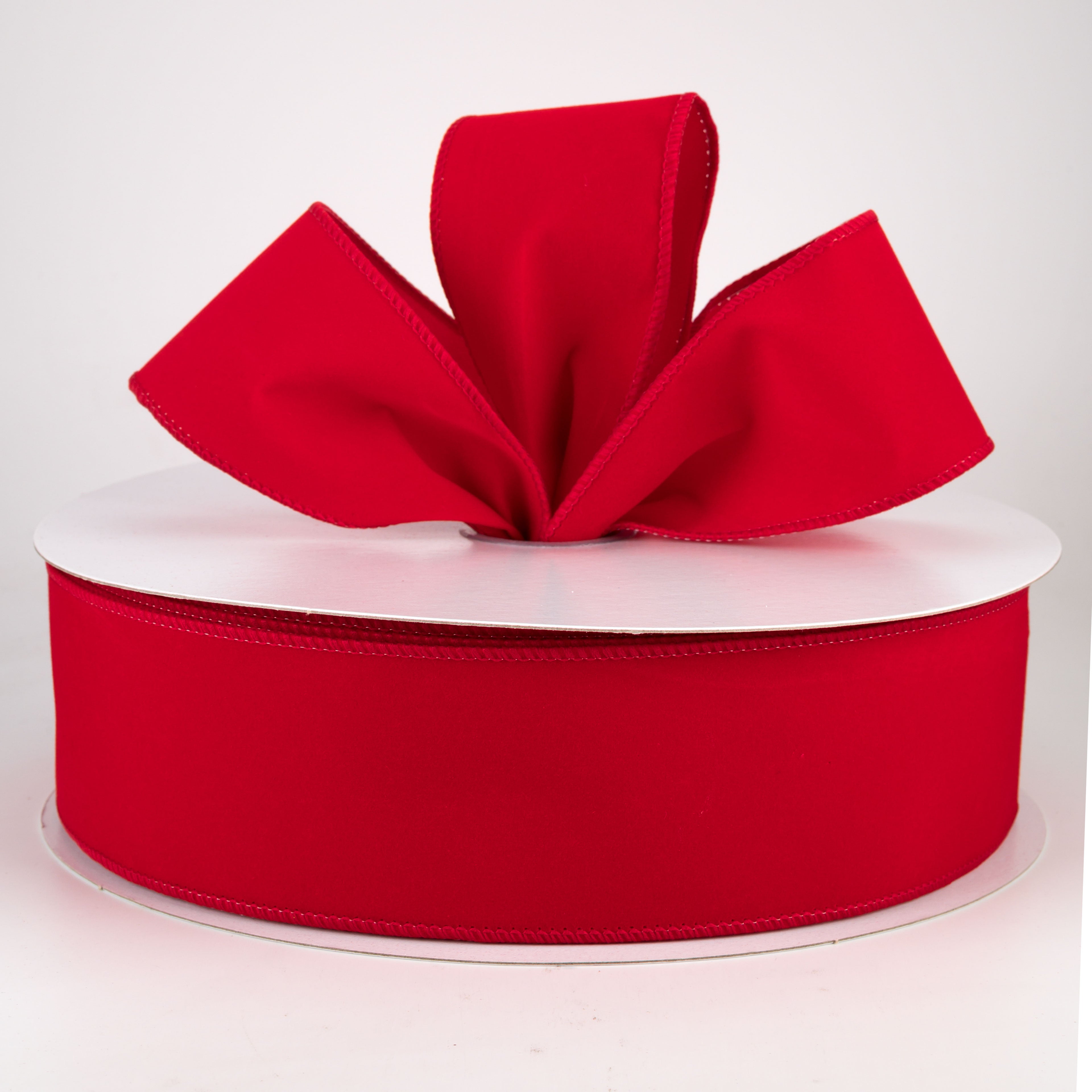 2.5" Red Velvet Ribbon (50 Yards) Lifestyle Photo