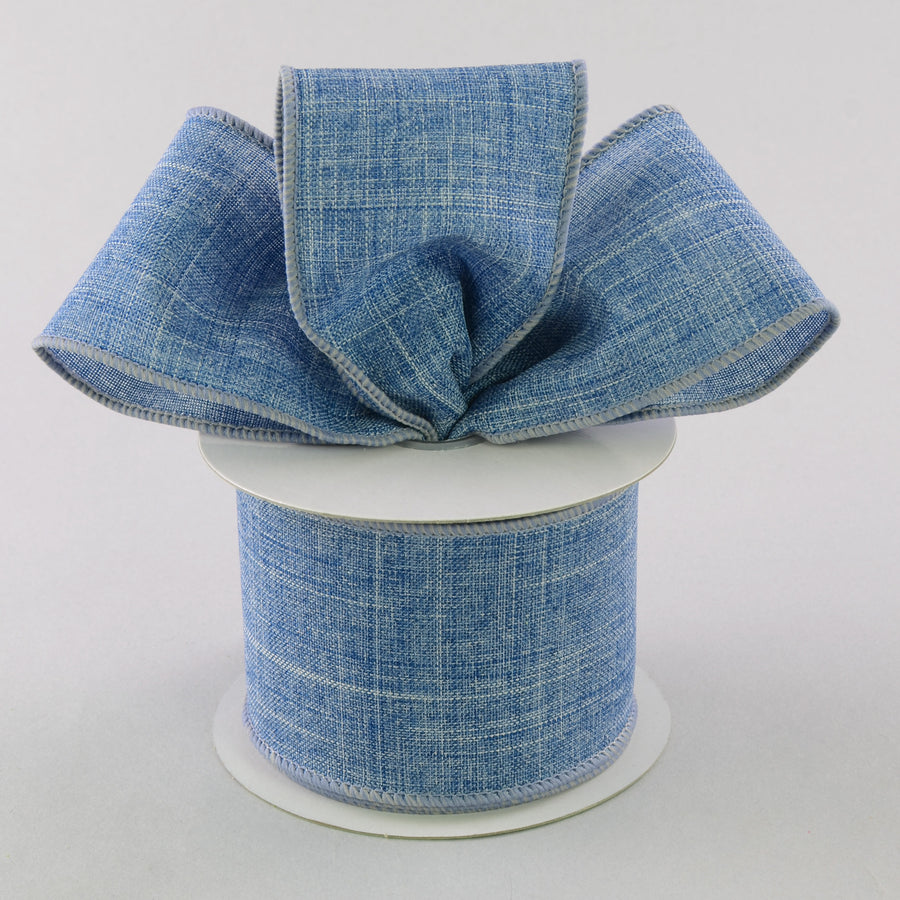 2.5" Royal Canvas Ribbon: Denim Blue (10 Yards)