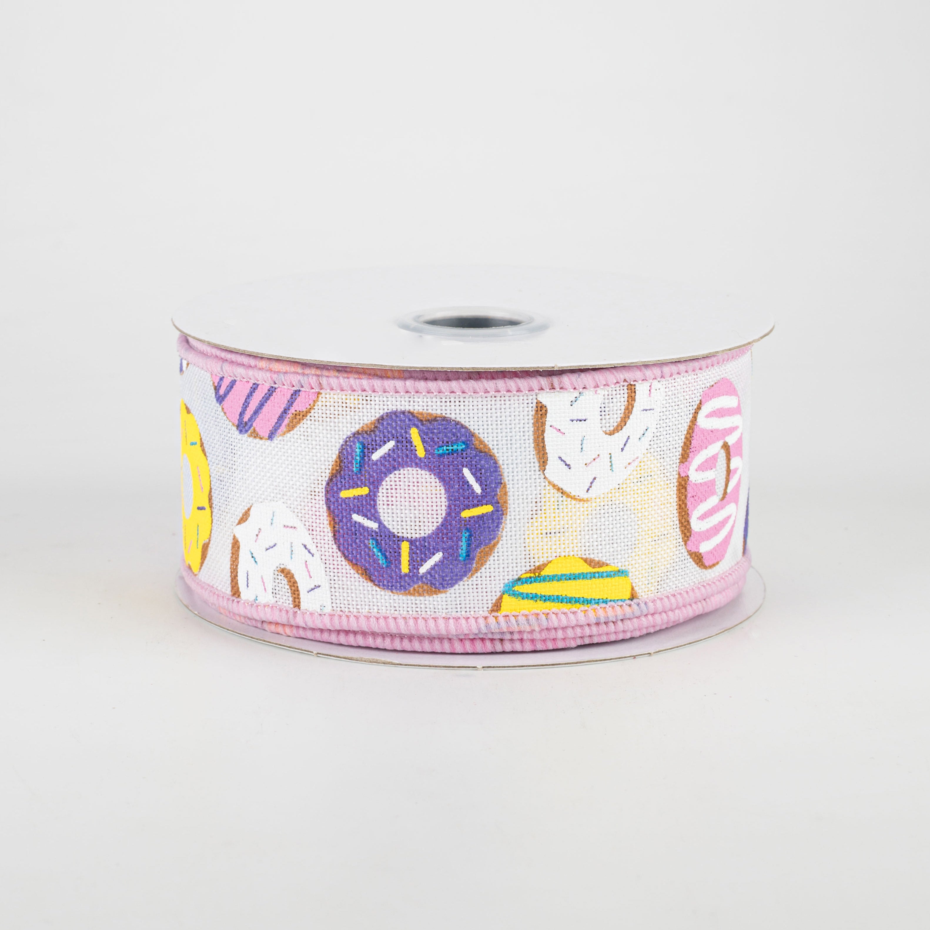1.5" Donut Ribbon: White (10 Yards)