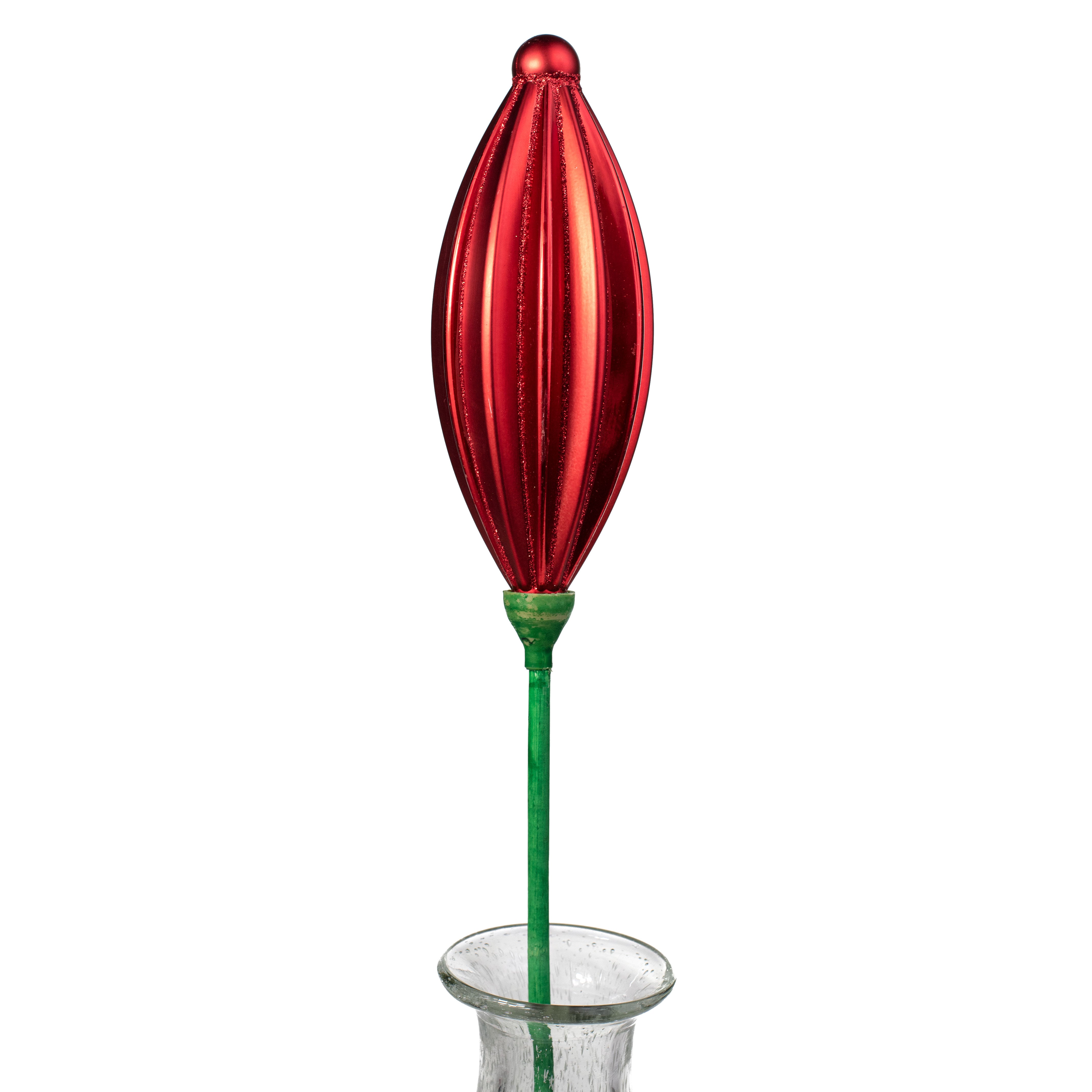 7.75" Ribbed Finial On Pick: Red Item Number: XP379024