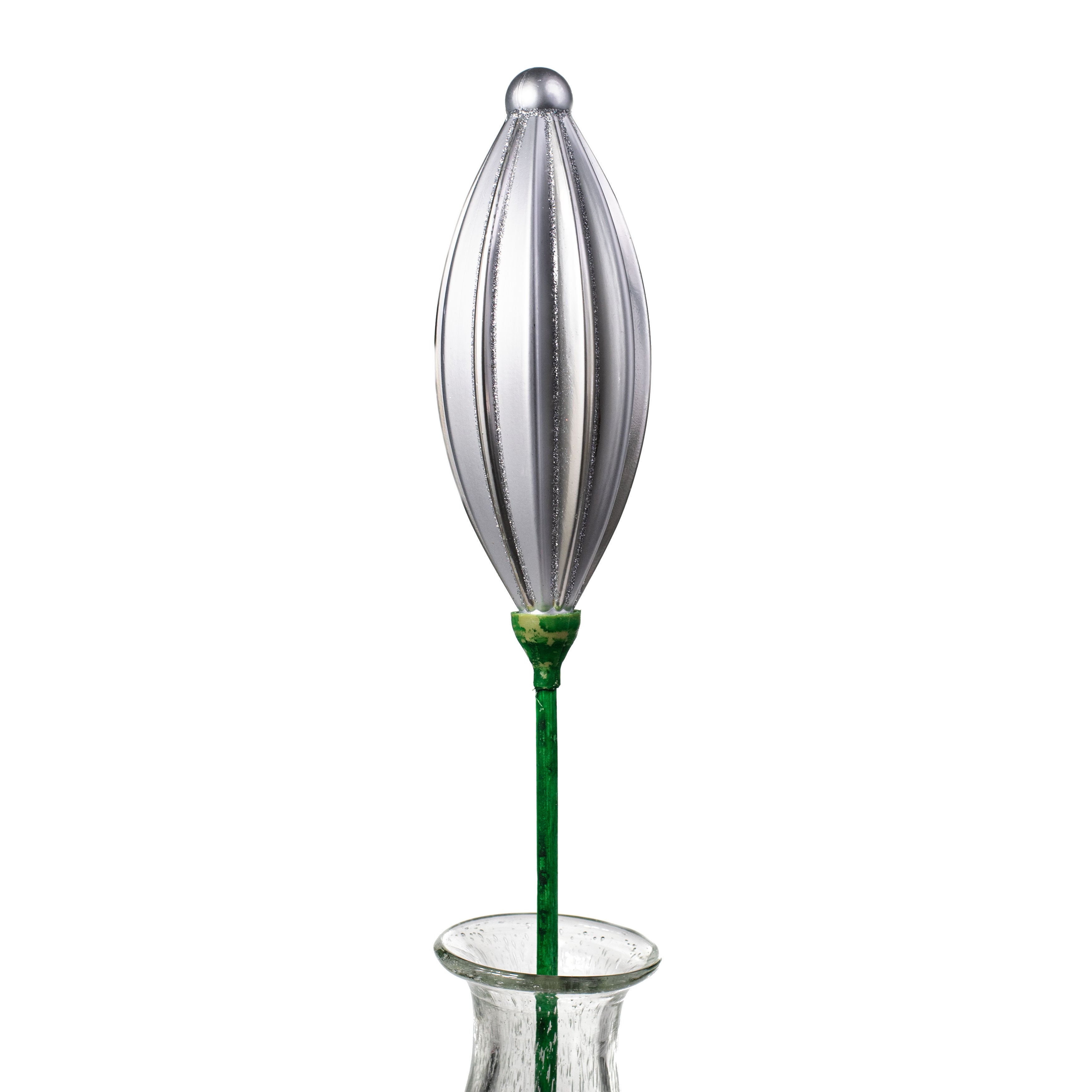 7.75" Ribbed Finial On Pick: Silver Item Number: XP379026
