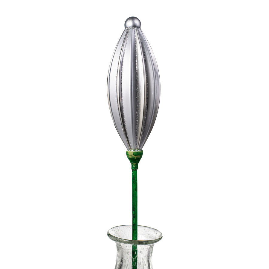 7.75" Ribbed Finial On Pick: Silver Item Number: XP379026