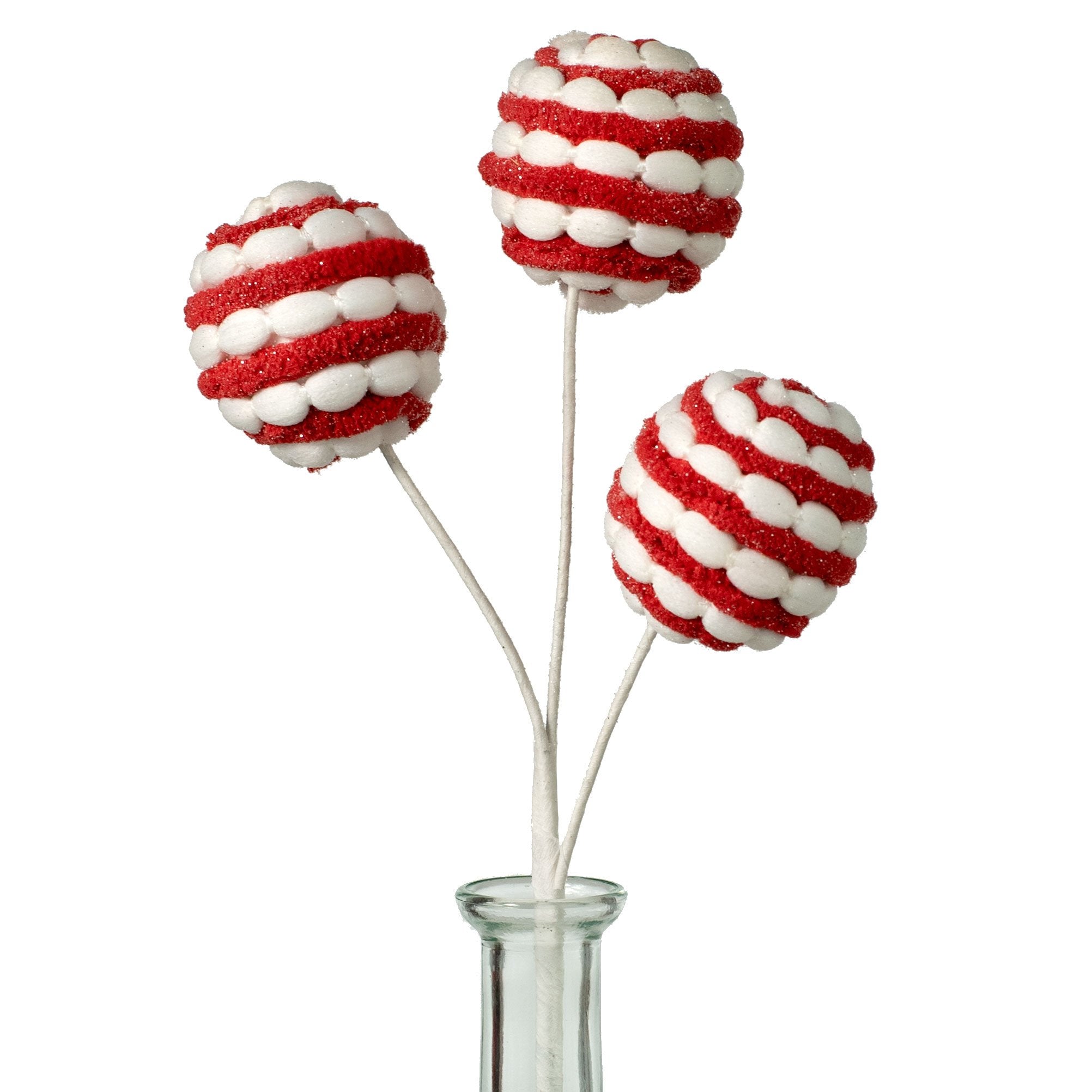 16" Ribbon Candy Chenille Ball Pick Item Number: 282587