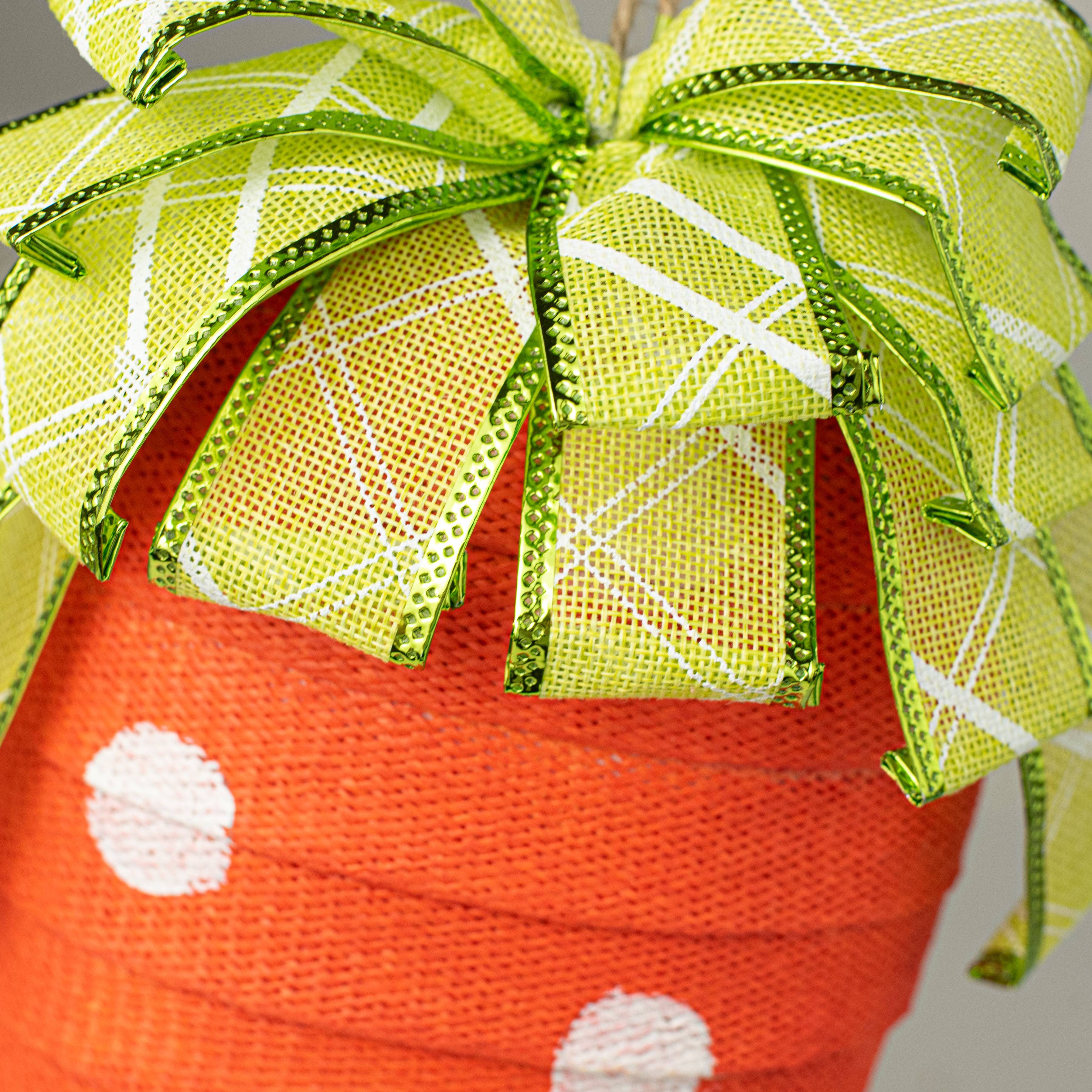 19" Ribbon Carrot Ornament detail photo 3