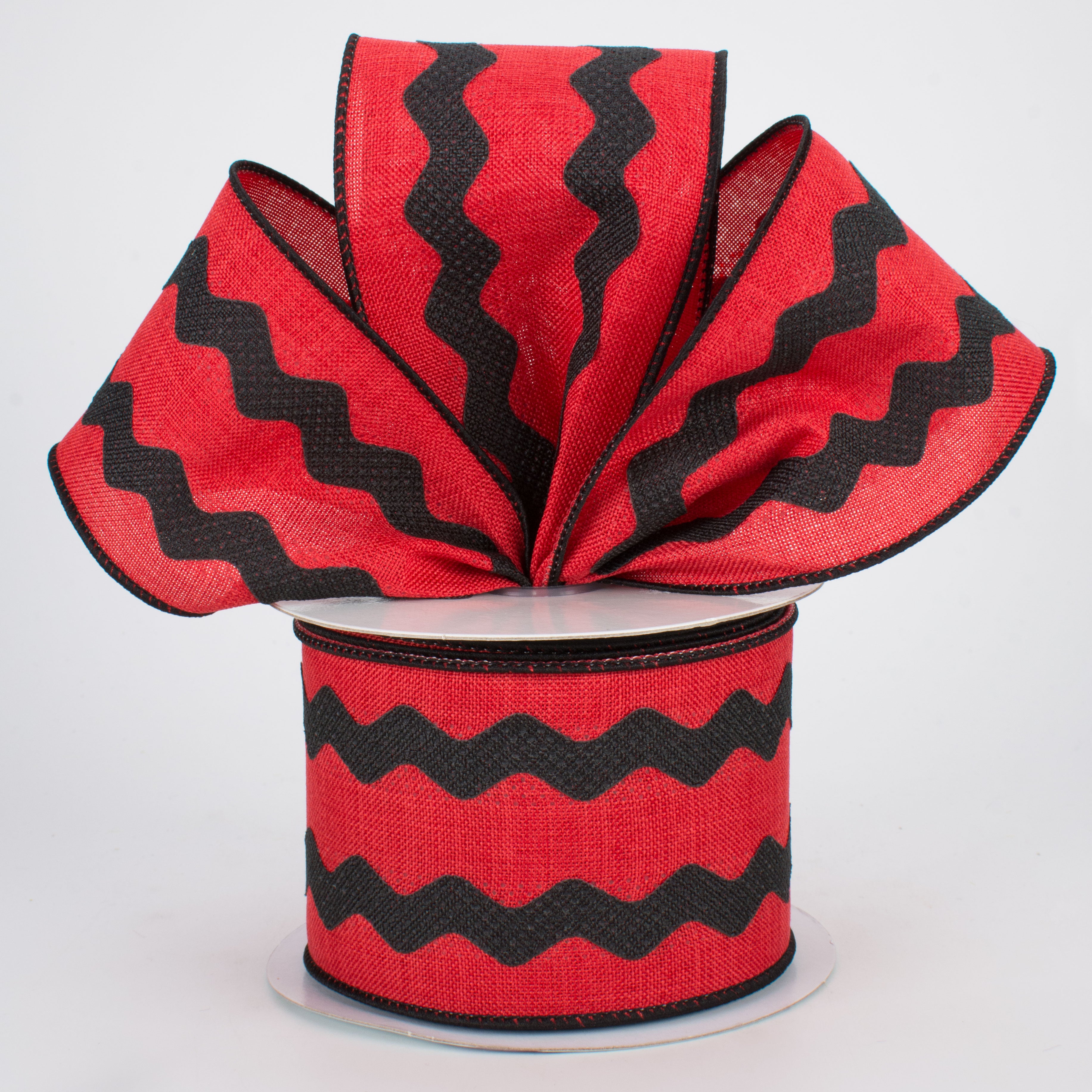 2.5" Ric Rac Ribbon: Red & Black (10 Yards) Lifestyle Photo