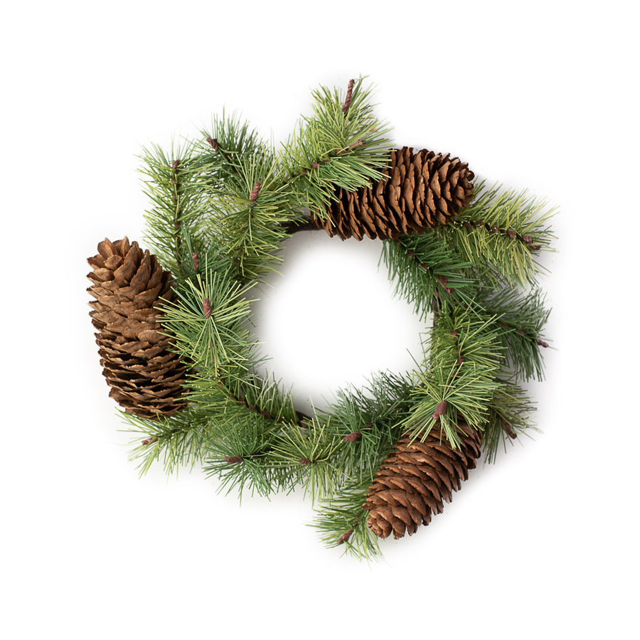 10" Rocky Pine Candle Ring Item Number: 2833195GR