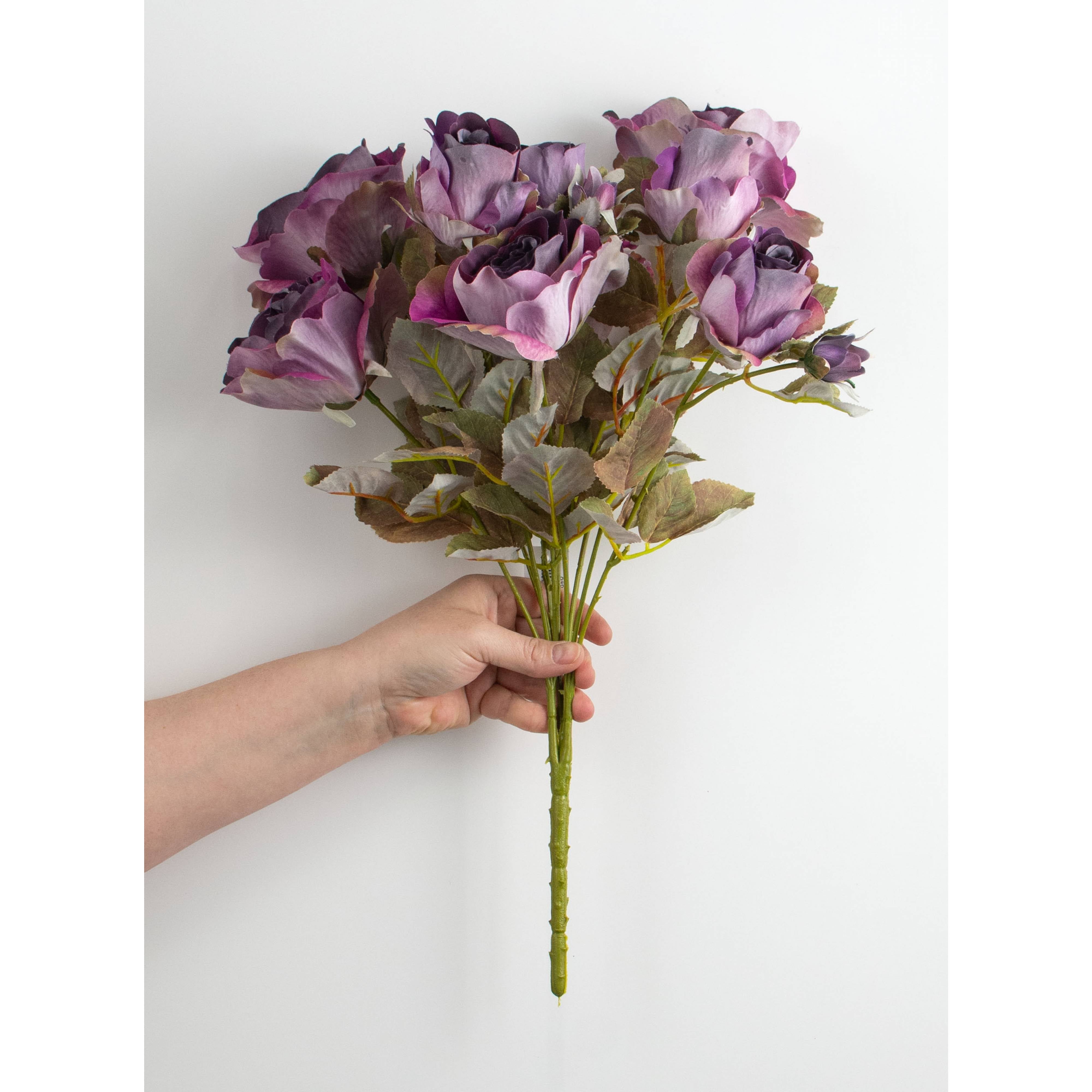 19" Rose Bud Bush: Ombré Purple detail photo 3