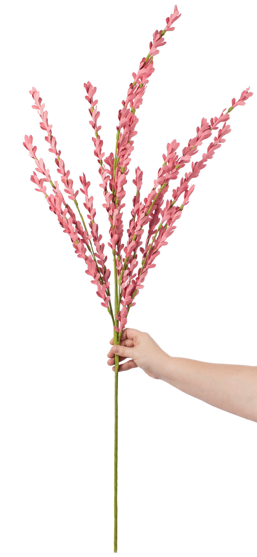 47" Rose Pink Foam Leaf Spray Lifestyle Photo