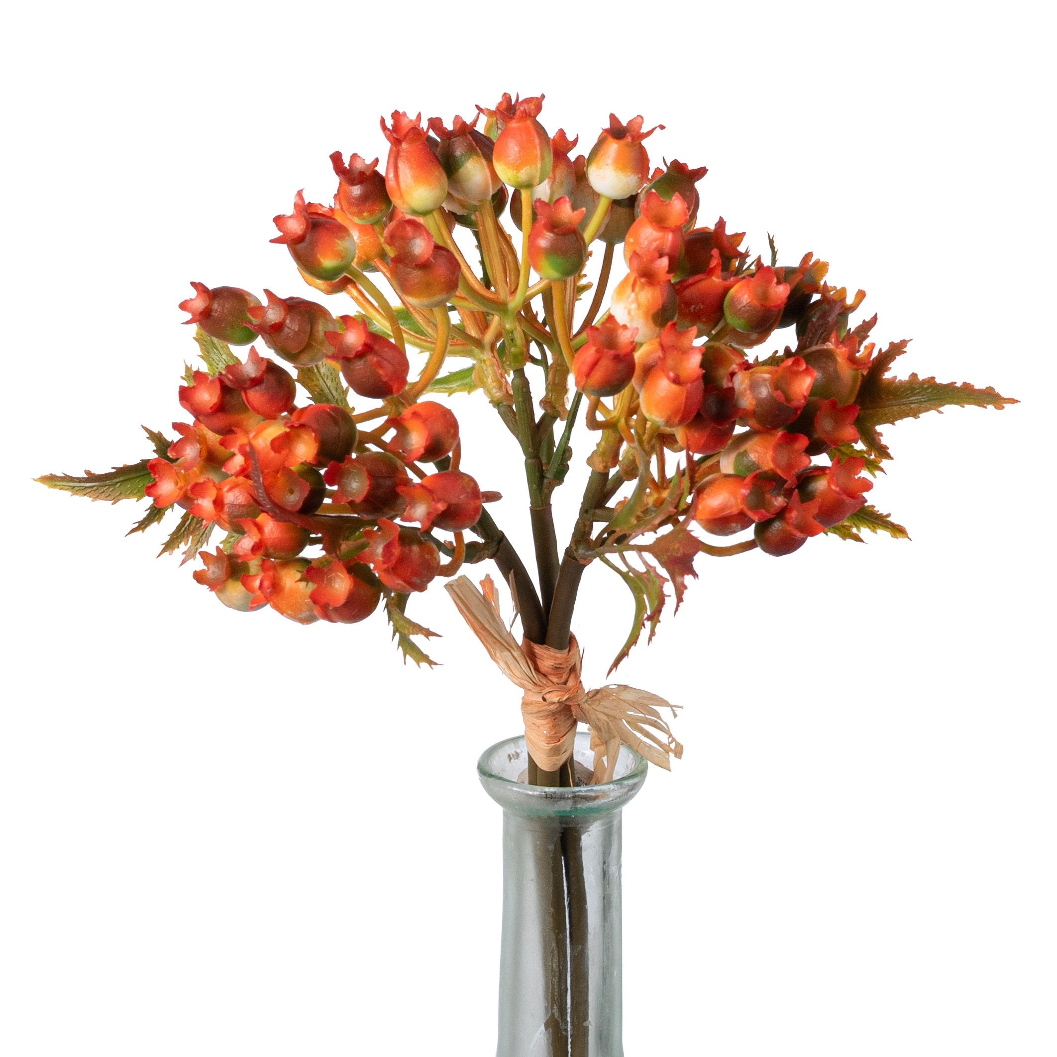 9" Rosehips Bunch Bush: Orange Item Number: 530922